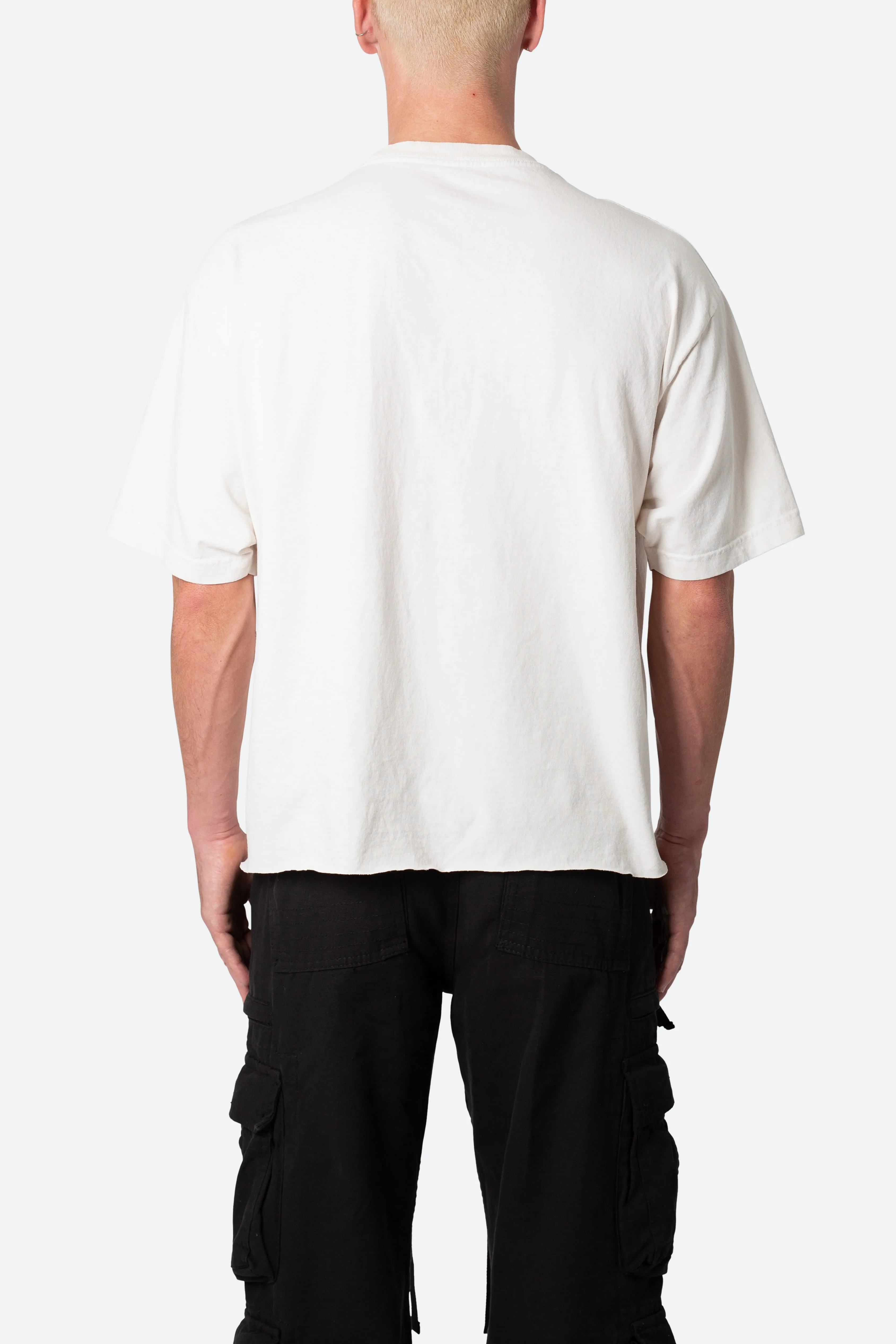 Vintage Boxy Cropped Tee - Off White sold by MNML product image thumbnail 5