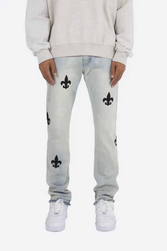 D112 Fleur Straight Denim - Blue sold by MNML