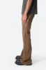 D519 Zipper Flare Denim - Brown sold by MNML