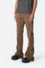 D519 Zipper Flare Denim - Brown sold by MNML