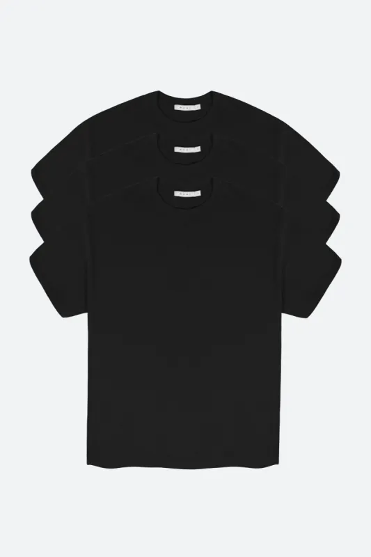 Every Day Tee 3 Pack - Black sold by MNML