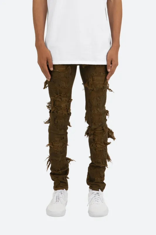 X289 Skinny Denim - Brown sold by MNML