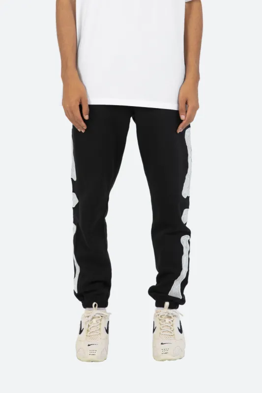 Skeleton Sweatpants - Black sold by MNML