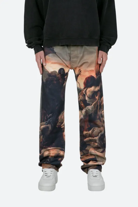 V350 Art Baggy Denim - Multi sold by MNML