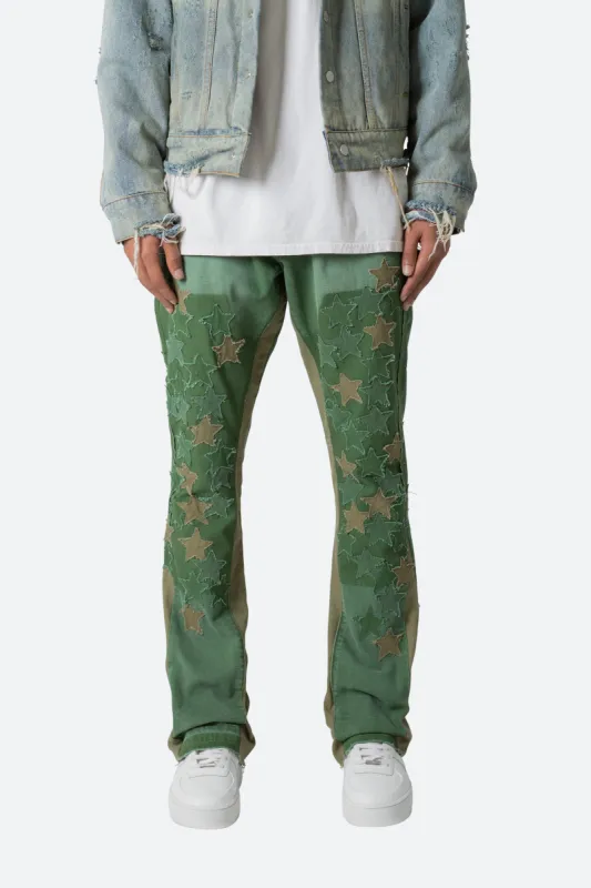 B451 Star Flare Denim - Olive sold by MNML