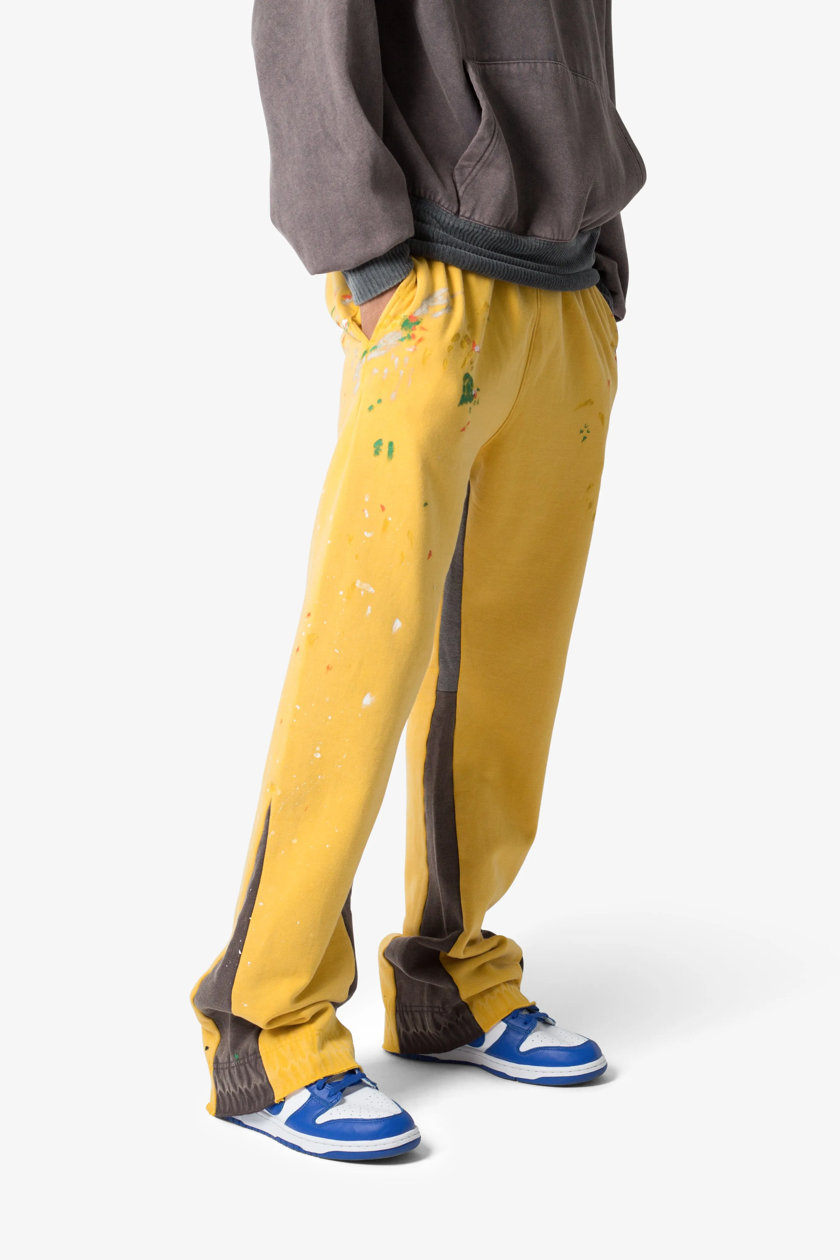 Contrast Bootcut Sweatpants - Yellow sold by MNML product image thumbnail 2