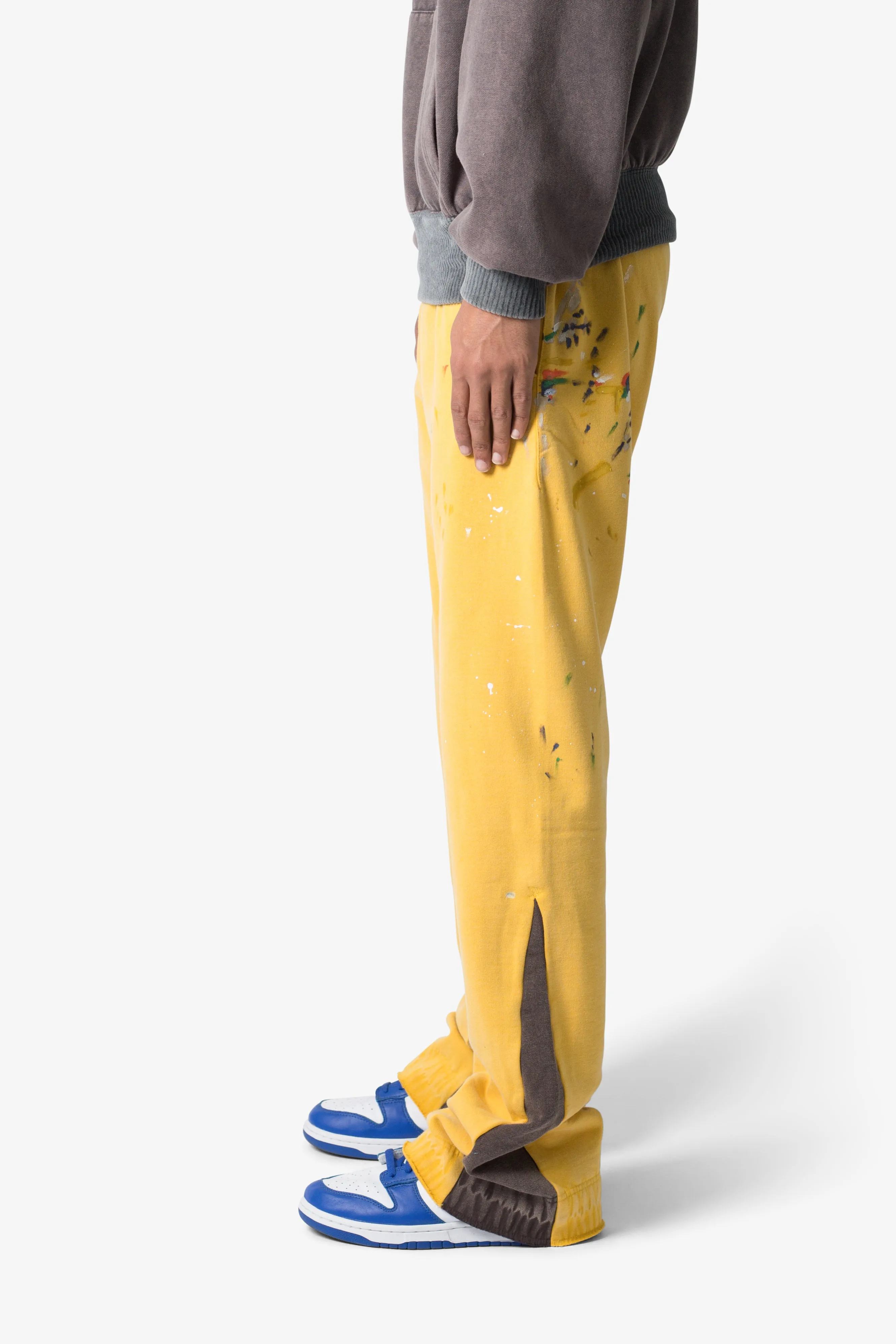 Contrast Bootcut Sweatpants - Yellow sold by MNML product image thumbnail 5