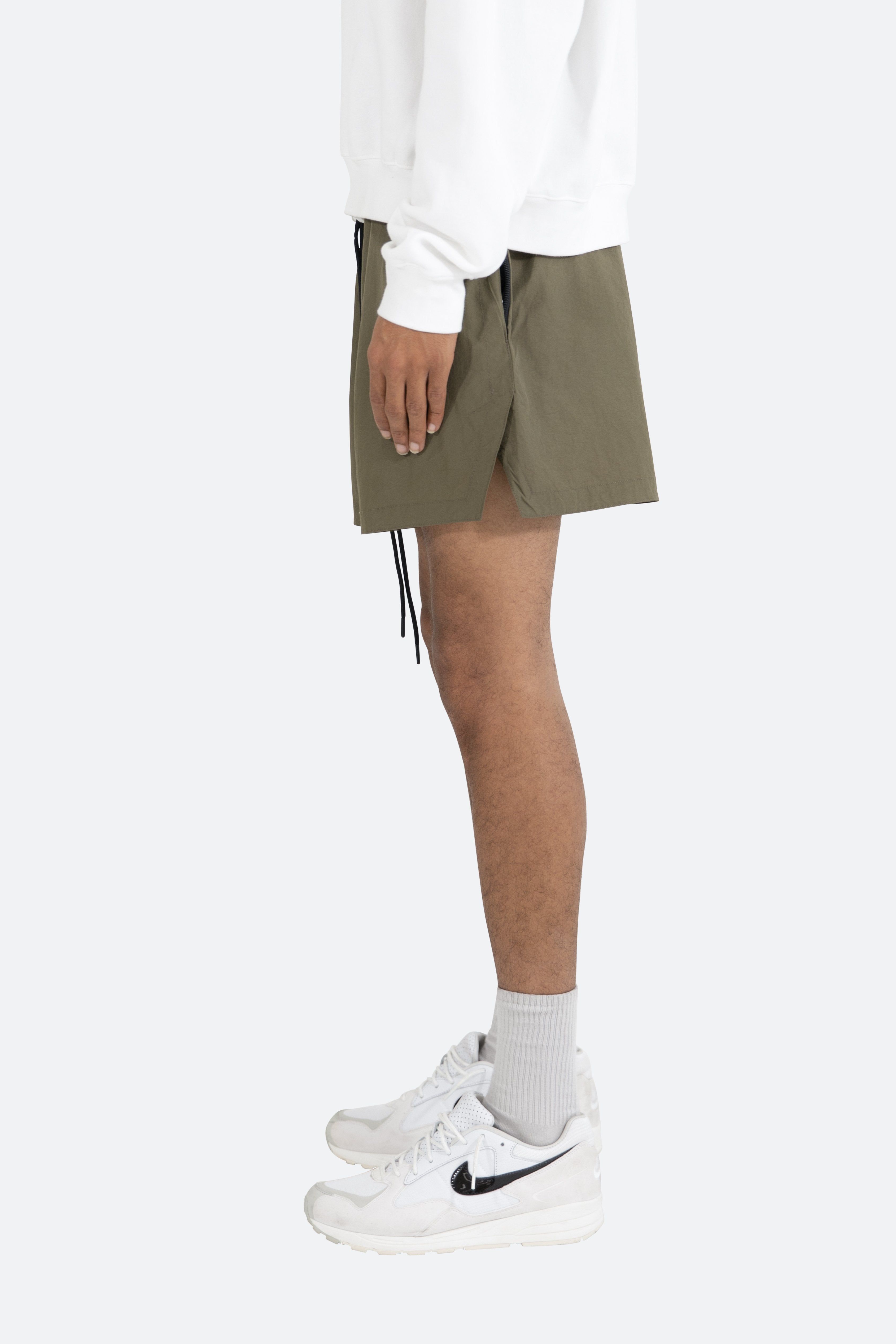 Basic Runner Shorts - Olive sold by MNML product image thumbnail 4