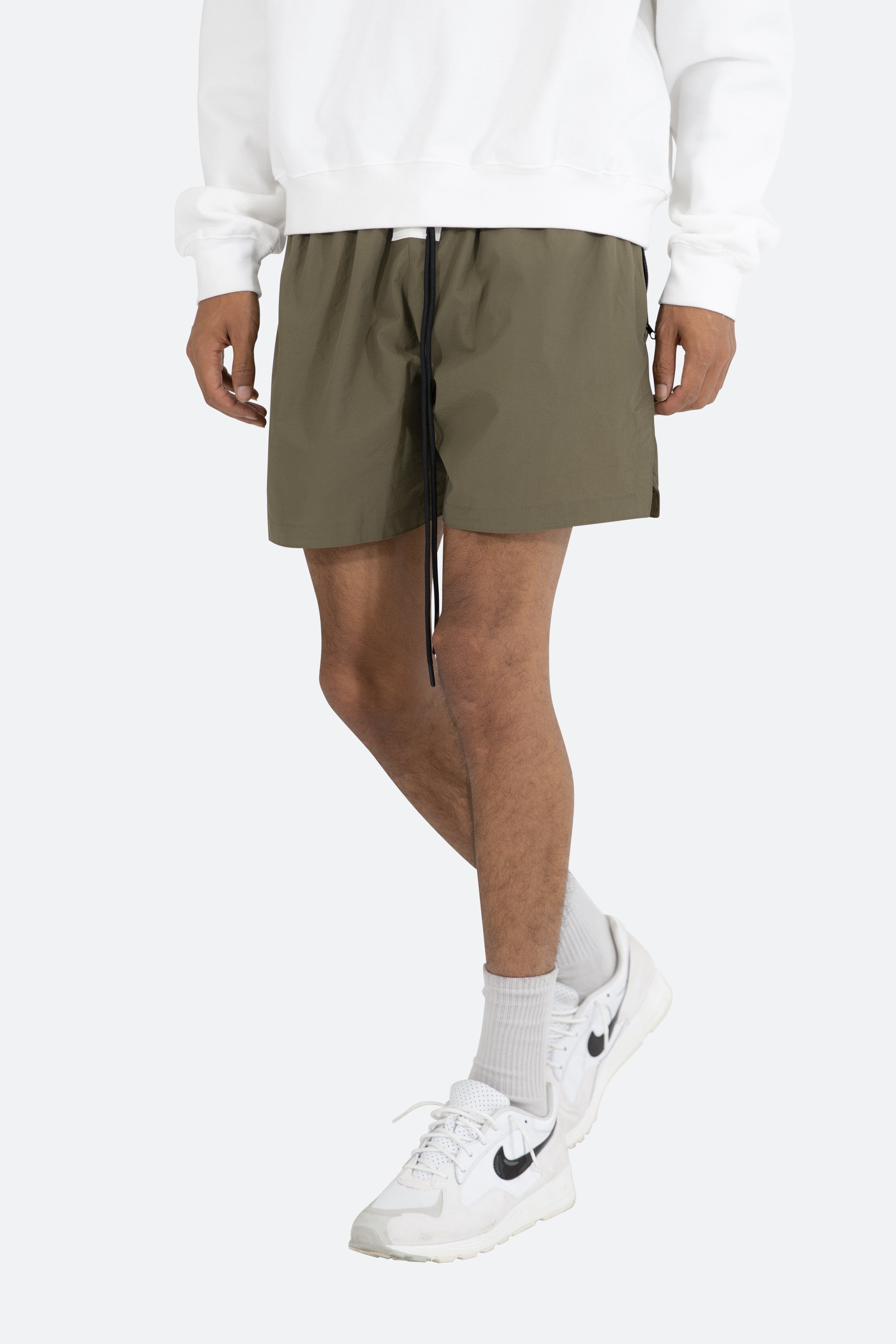 Basic Runner Shorts - Olive sold by MNML product image thumbnail 6