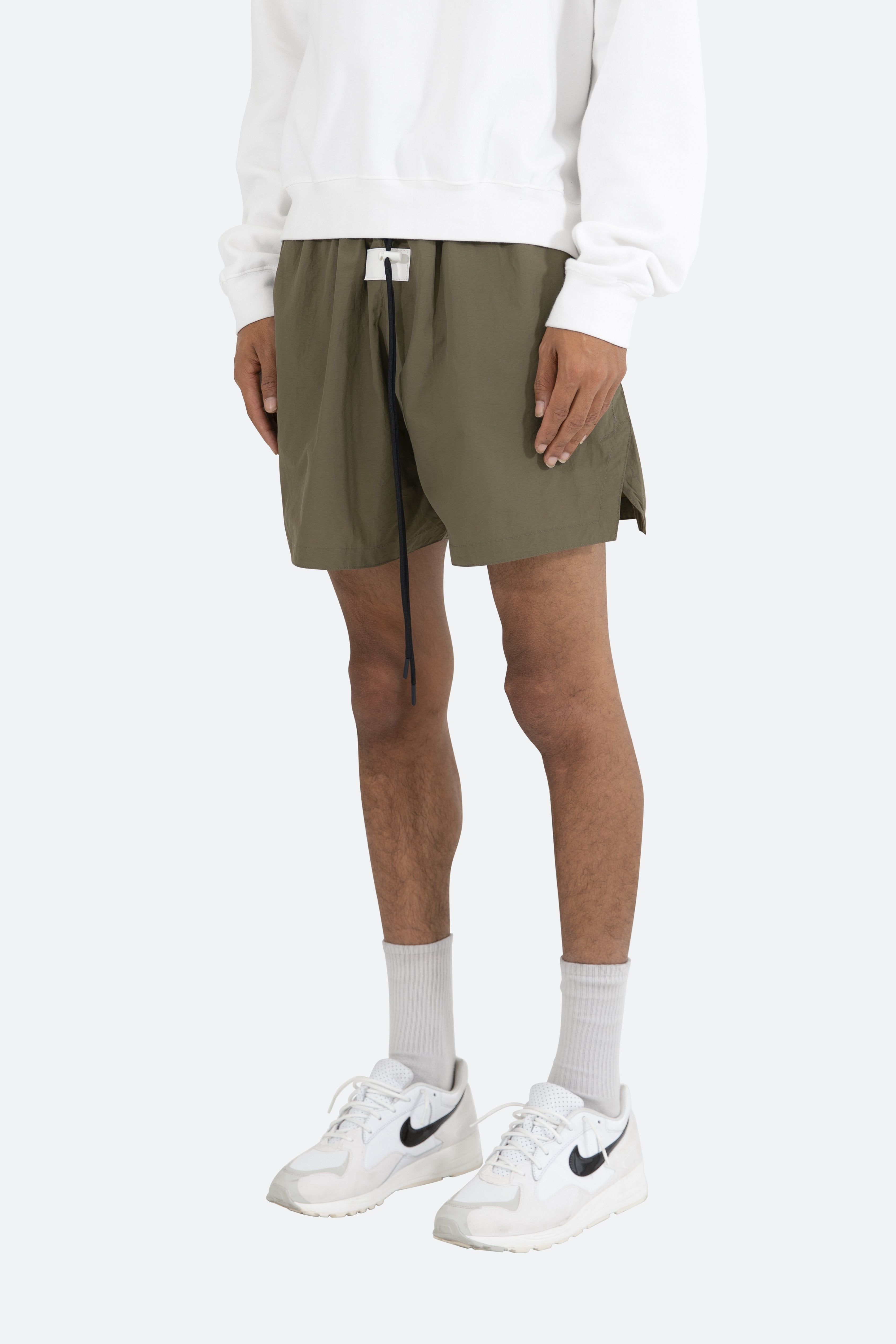 Basic Runner Shorts - Olive sold by MNML product image thumbnail 3