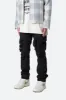 Waxed Denim Cargo Pants - Black sold by MNML