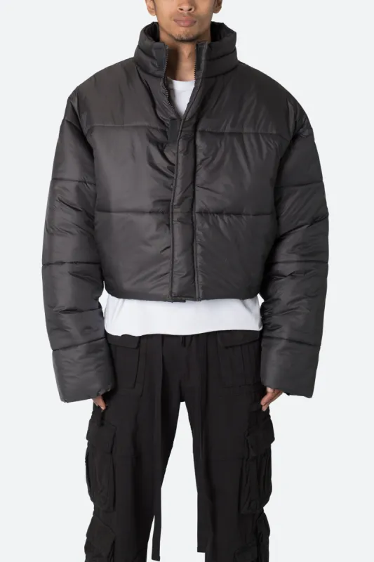 Cropped Puffer II Jacket - Black sold by MNML