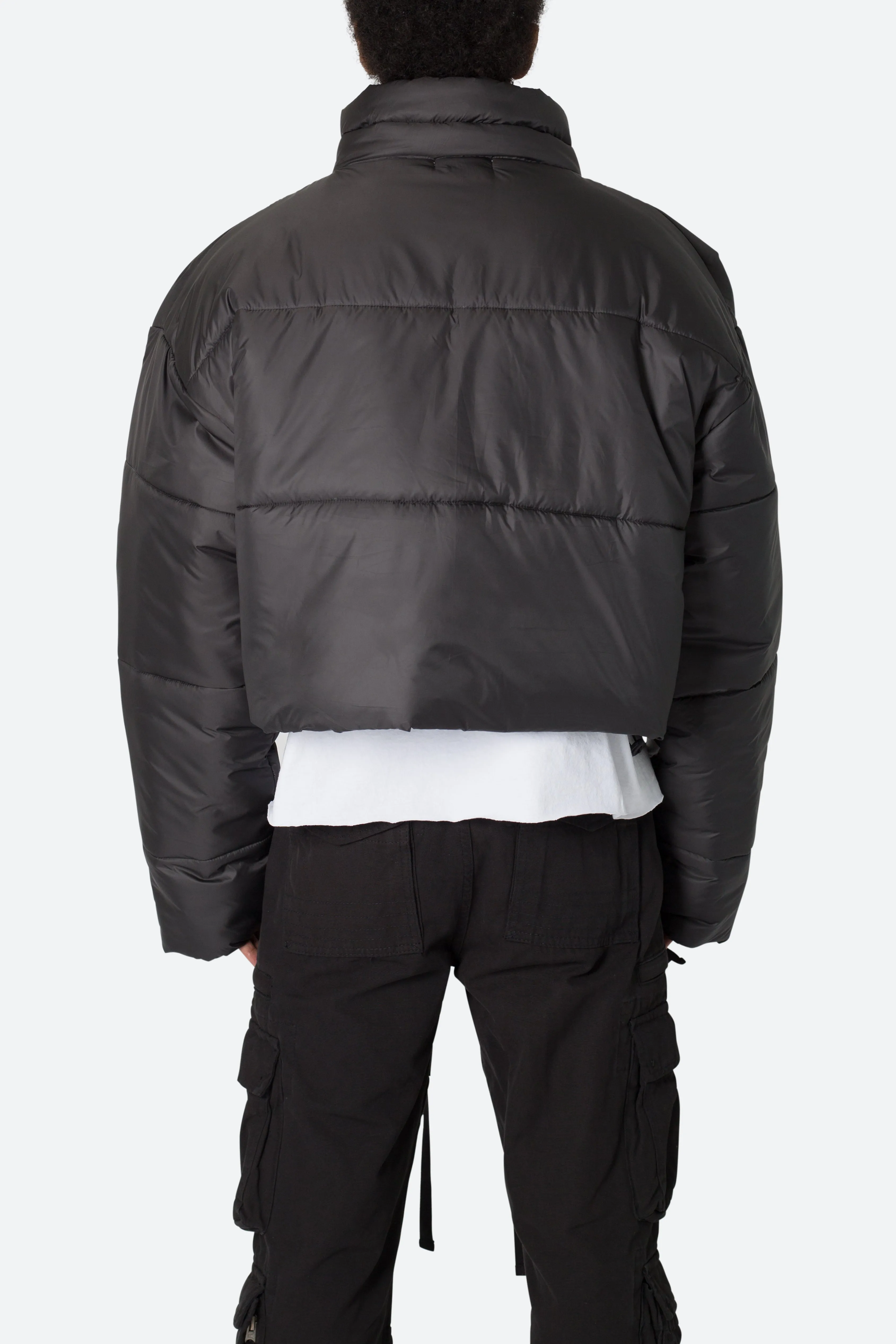 Cropped Puffer II Jacket - Black sold by MNML product image thumbnail 5