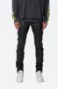 X566 Skinny Leather Lace-Up Pants - Black sold by MNML