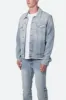 Western Crosshatch Trucker Jacket - Blue sold by MNML