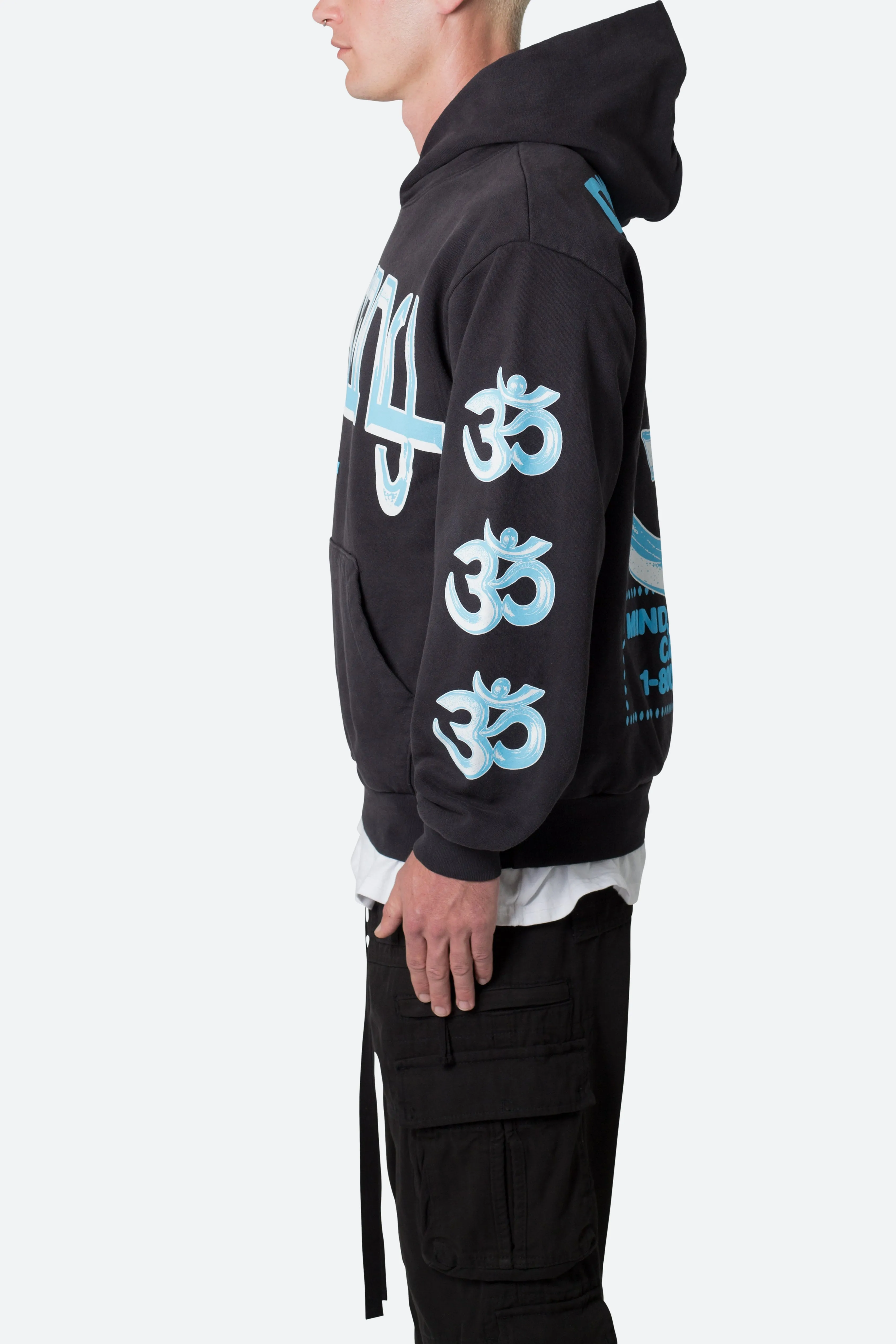 Discover Harmony Hoodie - Off Black sold by MNML product image thumbnail 4