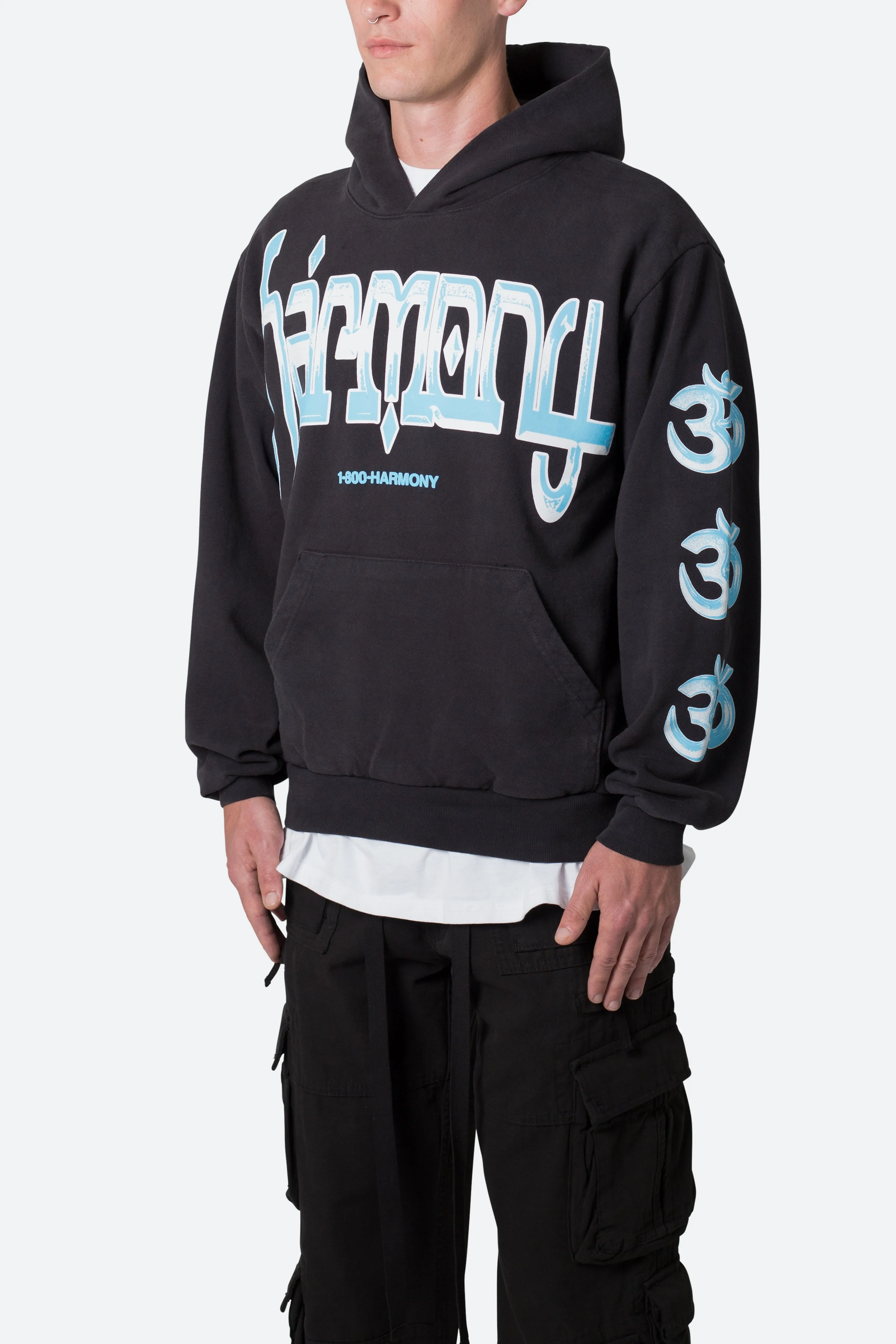 Discover Harmony Hoodie - Off Black sold by MNML product image thumbnail 3