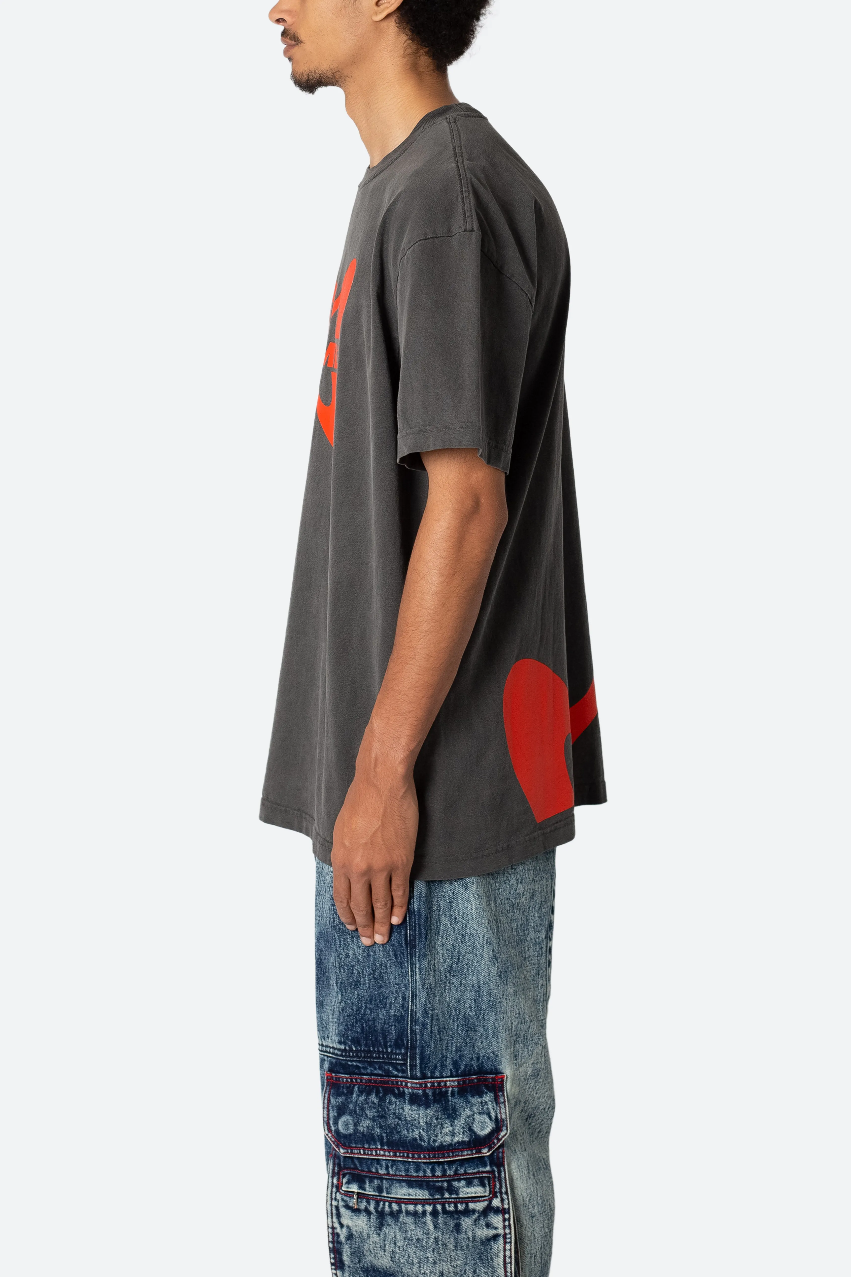 MNML Butterfly Tee - Washed Black sold by MNML product image thumbnail 4