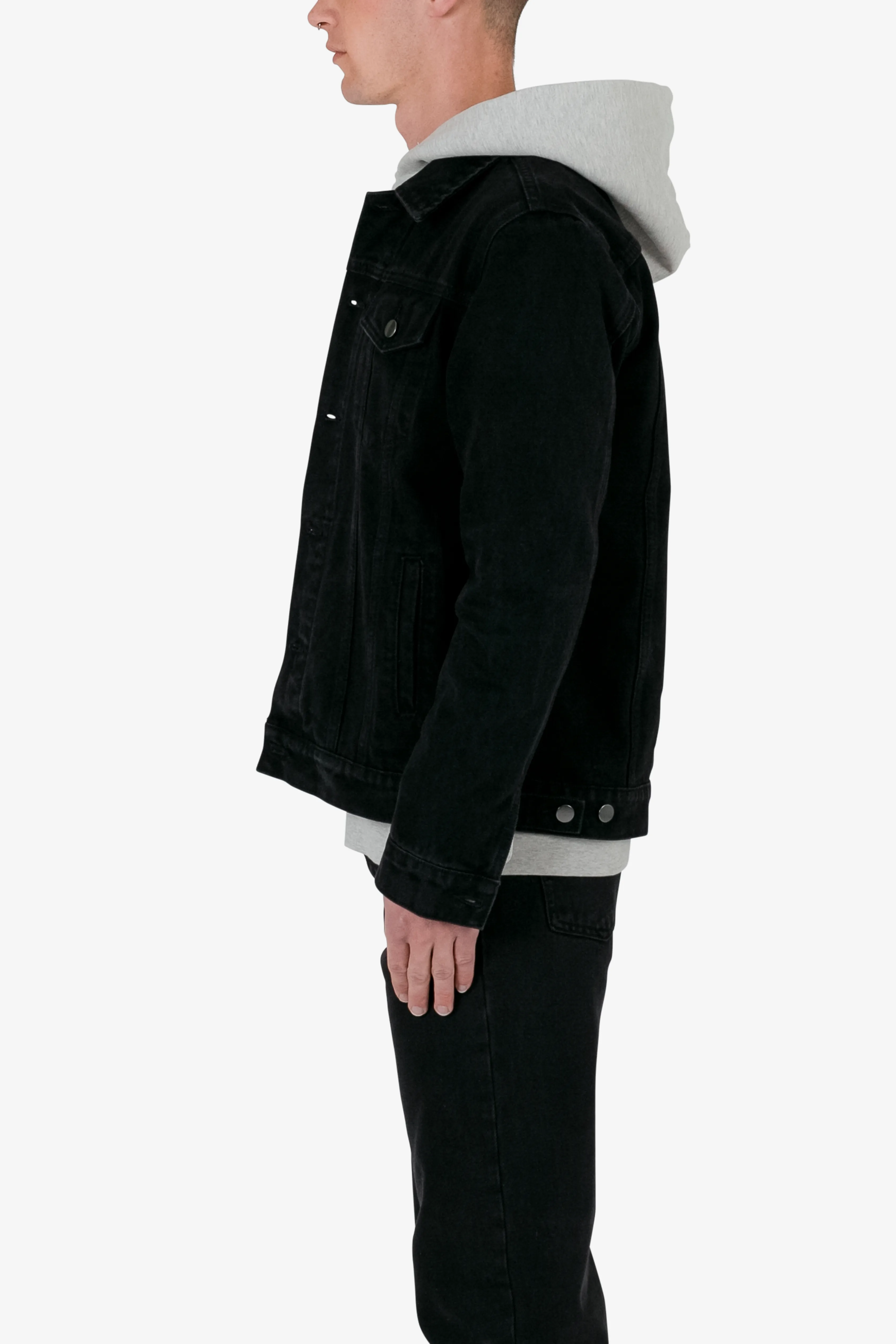 Every Day Trucker Jacket - Black sold by MNML product image thumbnail 4