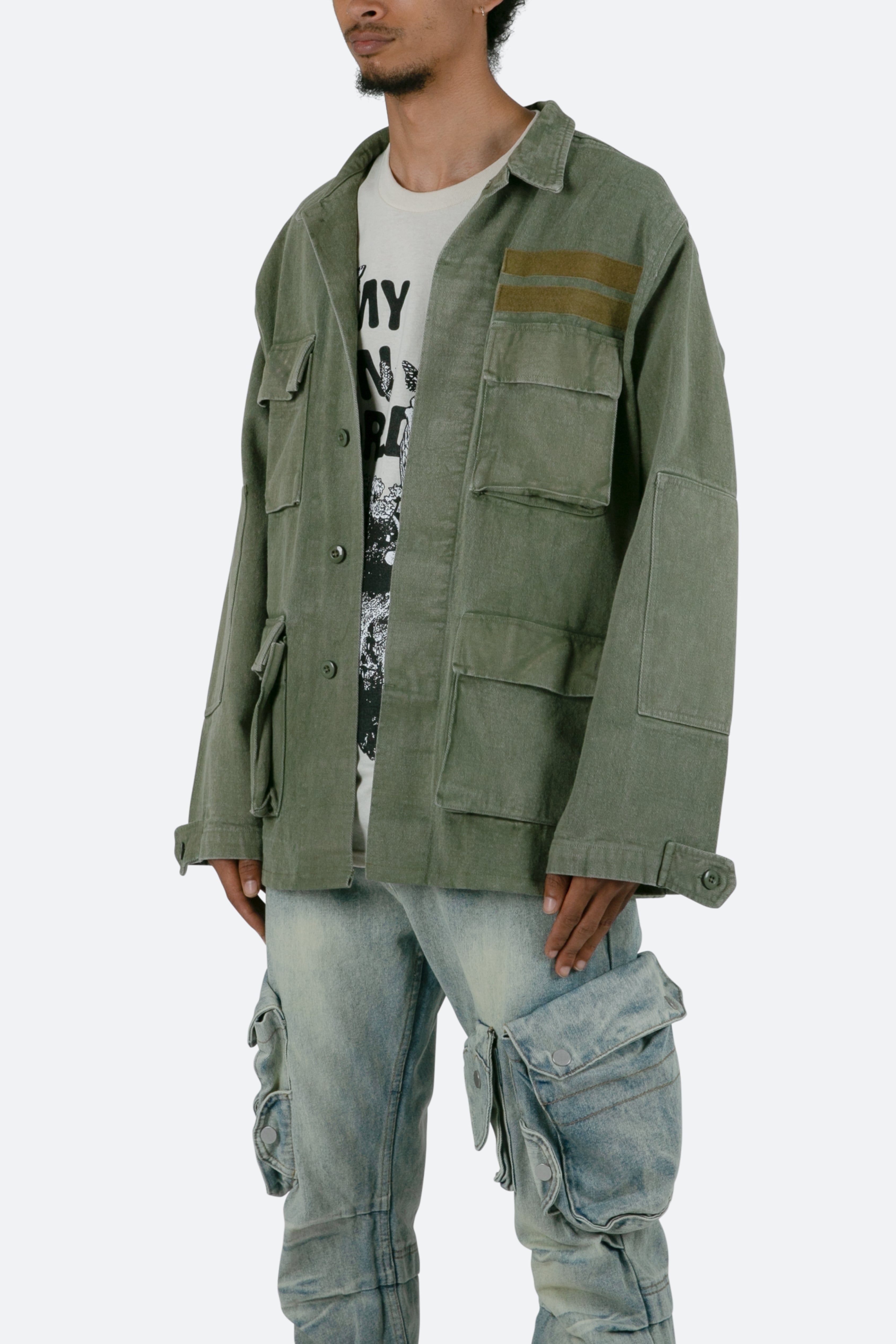 Vintage Army Jacket - Olive sold by MNML product image thumbnail 3
