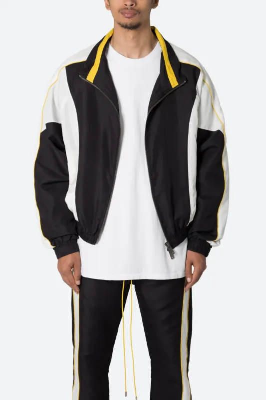 Race Track Jacket - Black/White sold by MNML