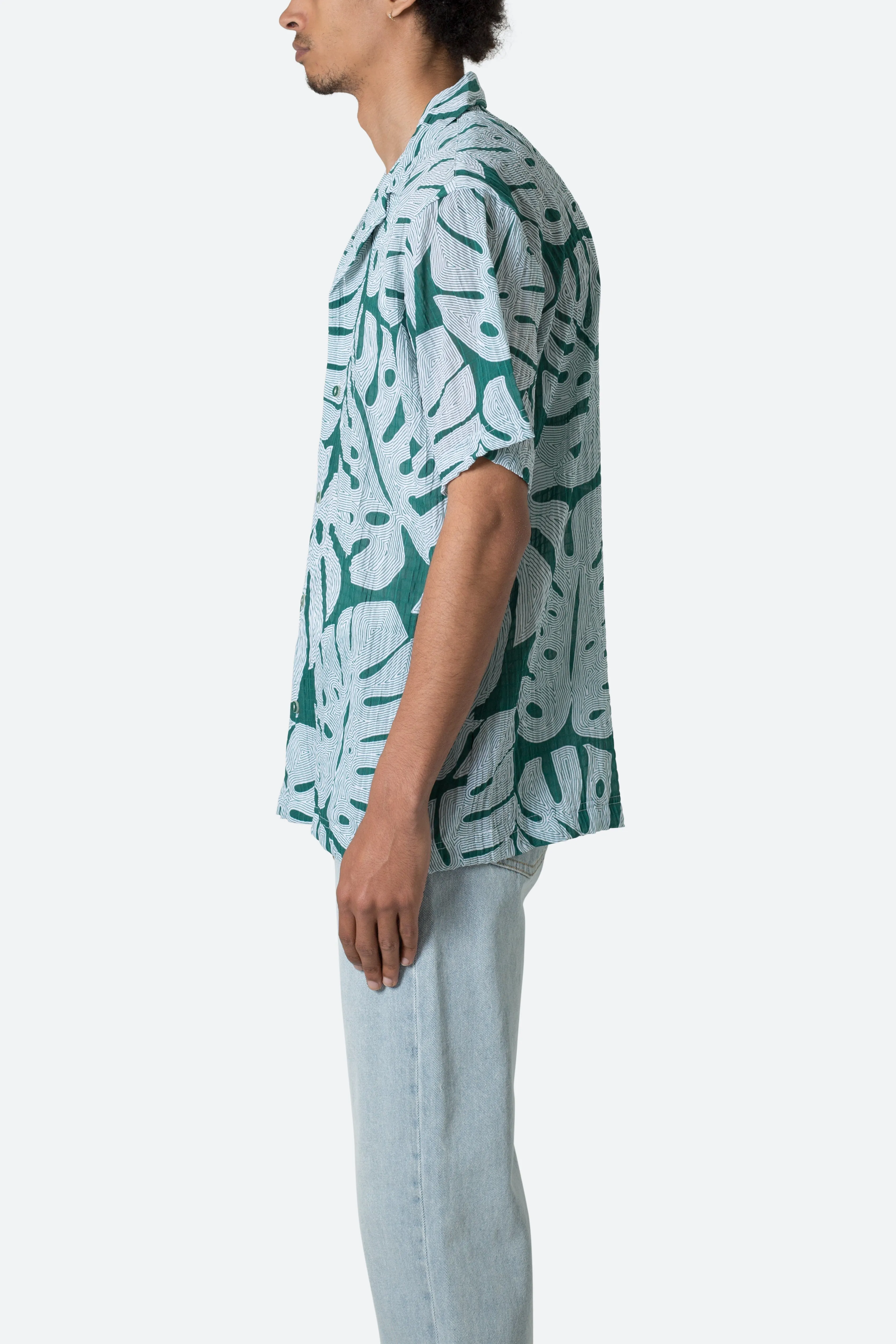 S/S Button Up Shirt - Jungle Print sold by MNML product image thumbnail 5