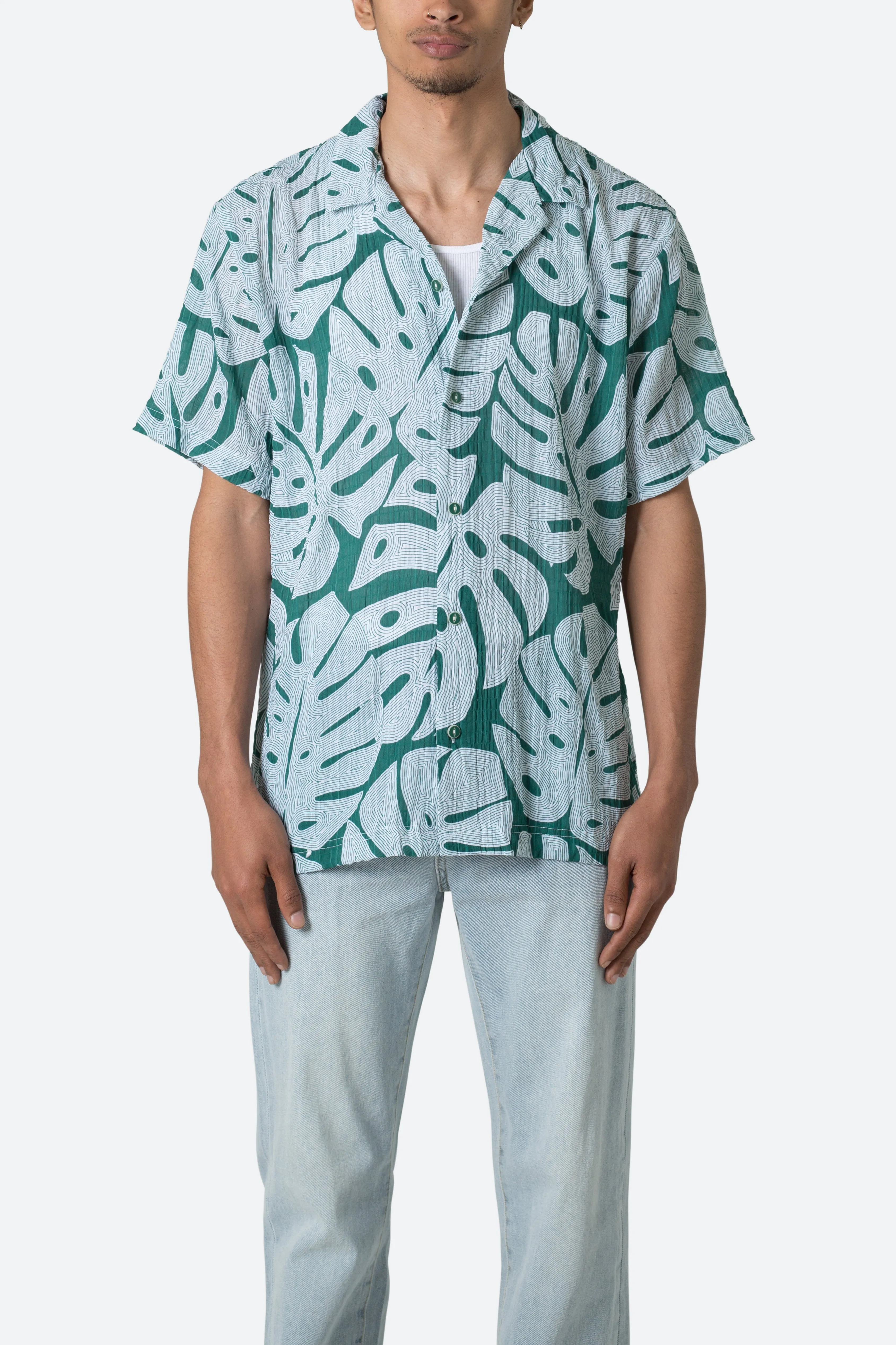 S/S Button Up Shirt - Jungle Print sold by MNML