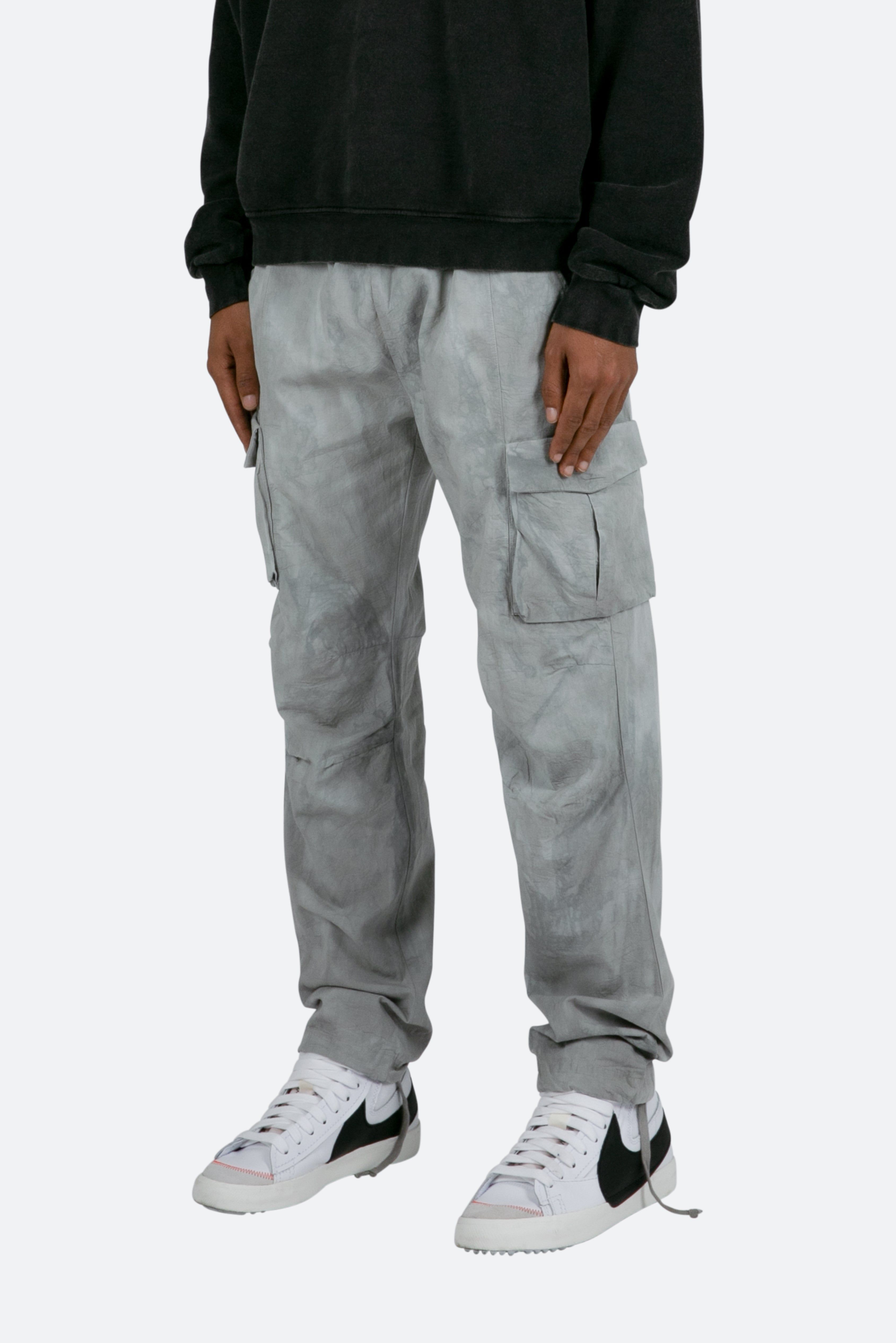 Washed Camo Cargo Pants - Grey/White sold by MNML product image thumbnail 4