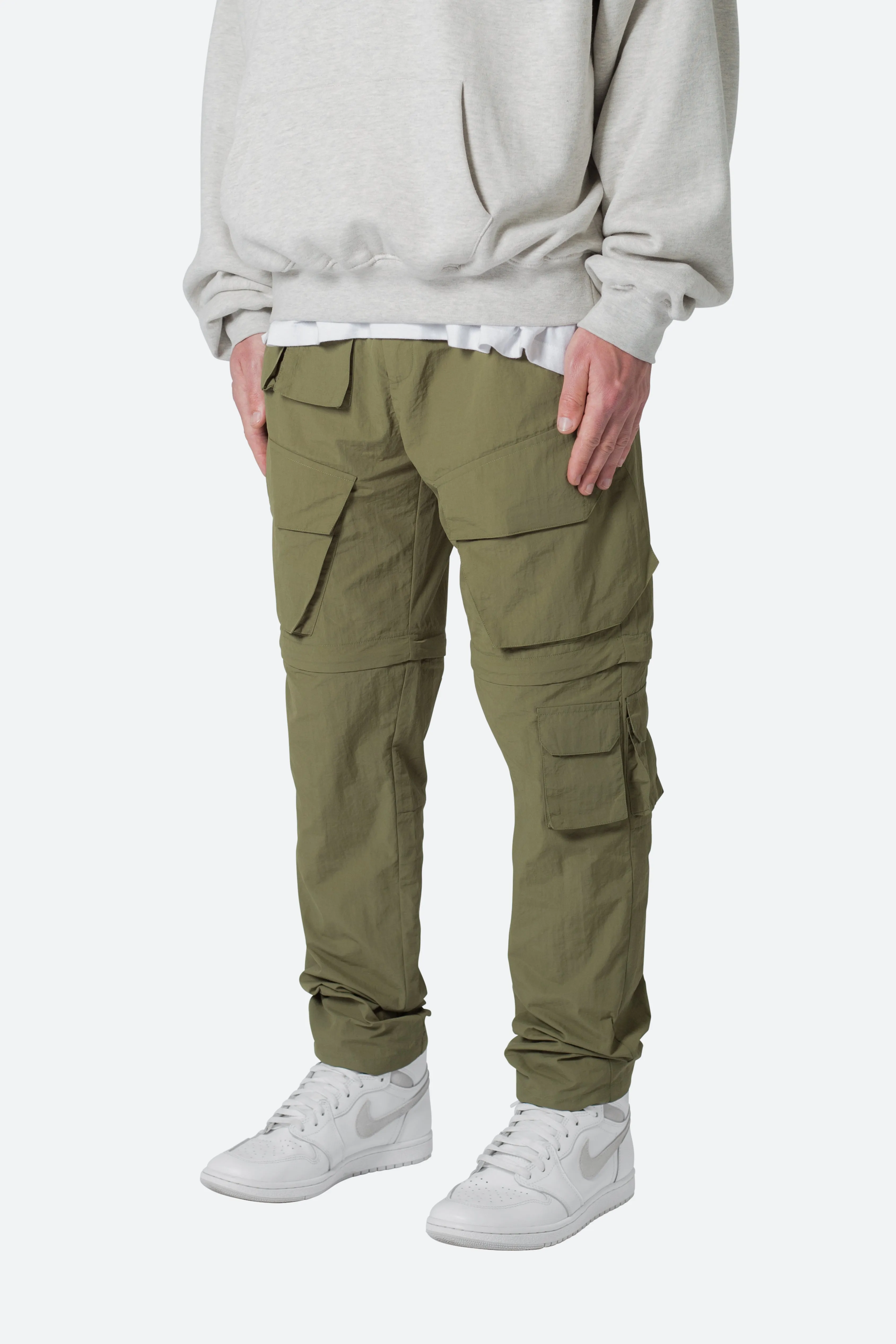 Nylon Cargo Traveler Pants - Olive sold by MNML product image thumbnail 3