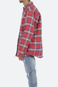 Plaid Work Jacket - Red/Blue sold by MNML