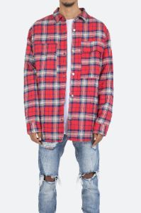 Plaid Work Jacket - Red/Blue sold by MNML