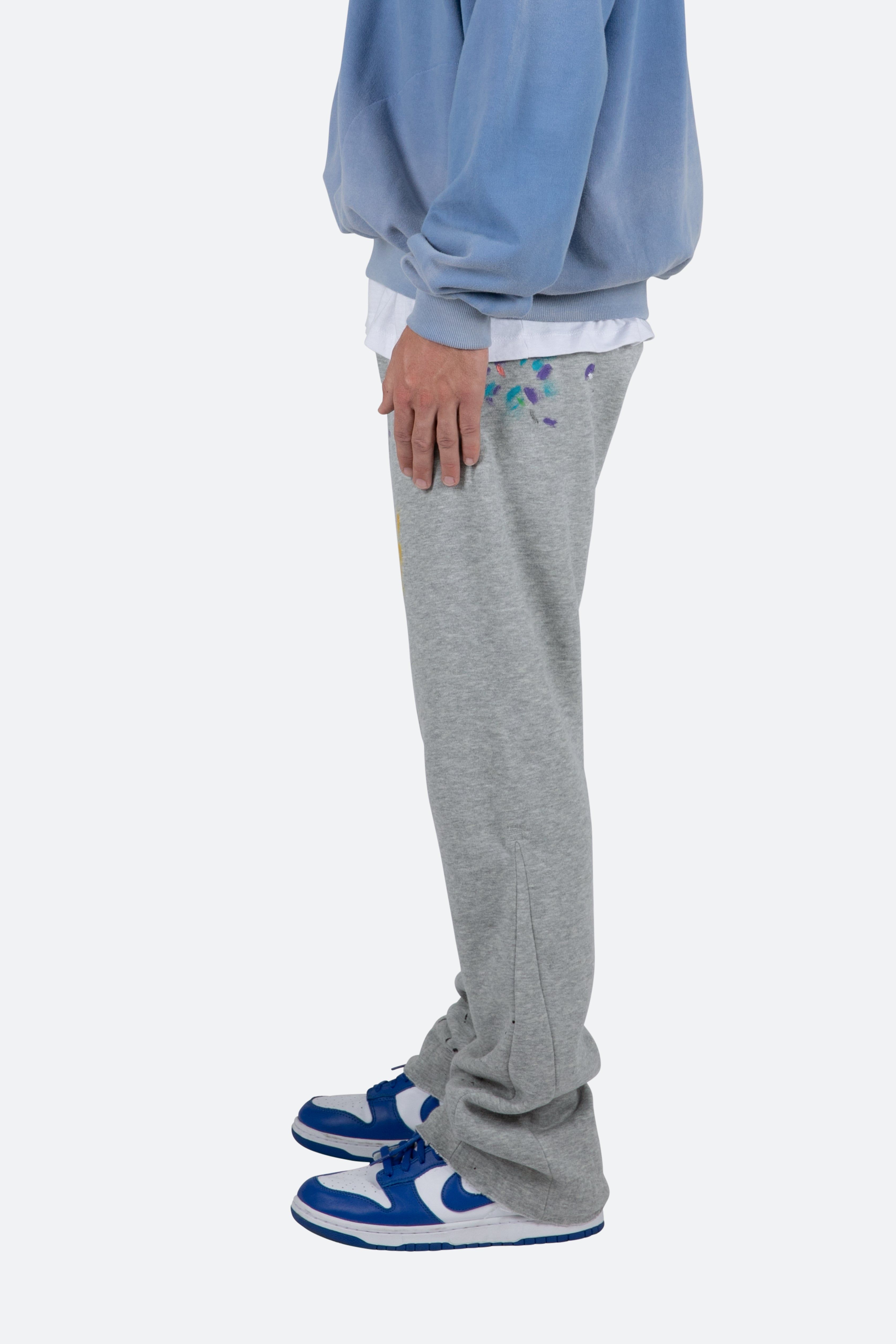 Contrast Bootcut II Sweatpants - Grey sold by MNML product image thumbnail 5
