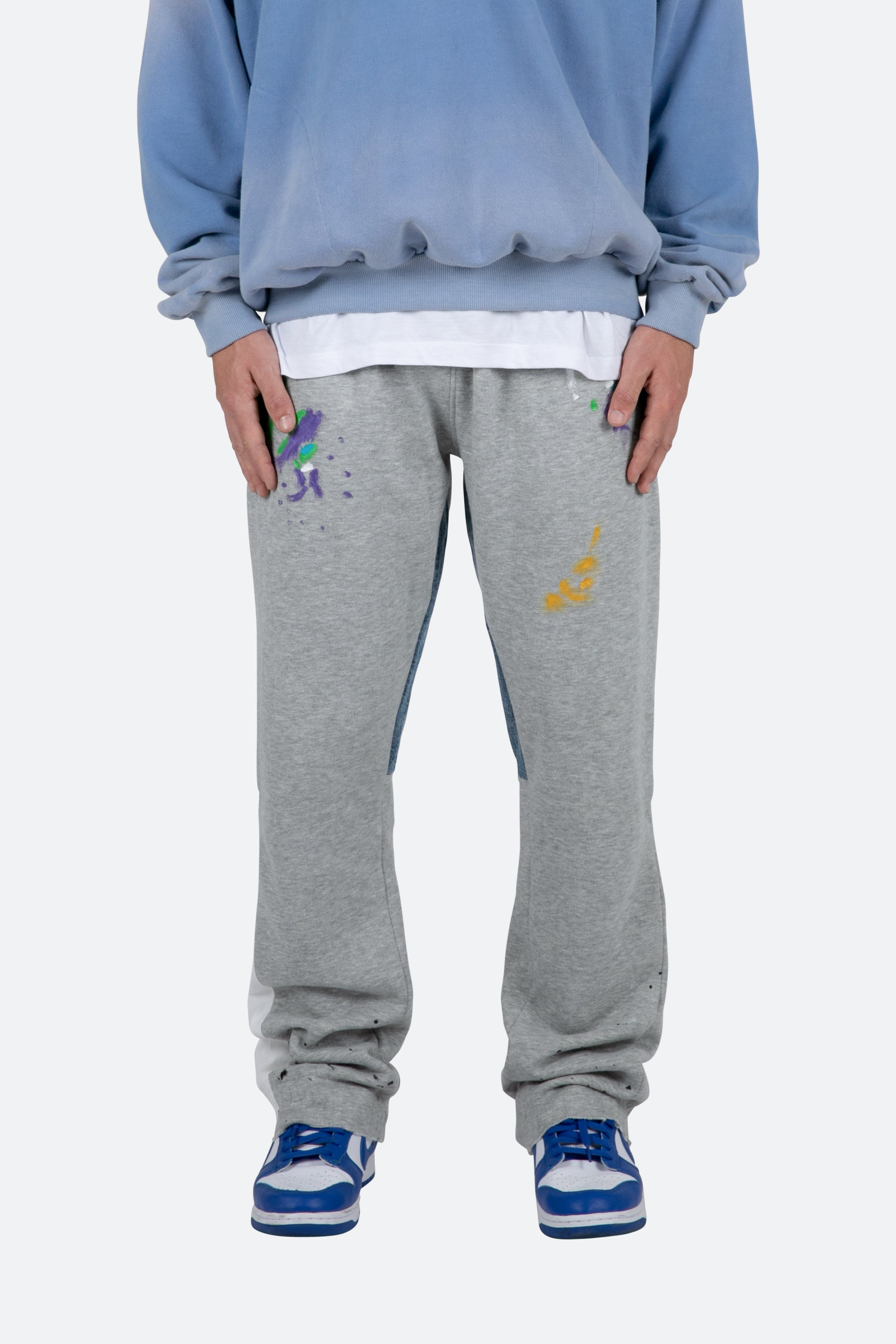 Contrast Bootcut II Sweatpants - Grey sold by MNML