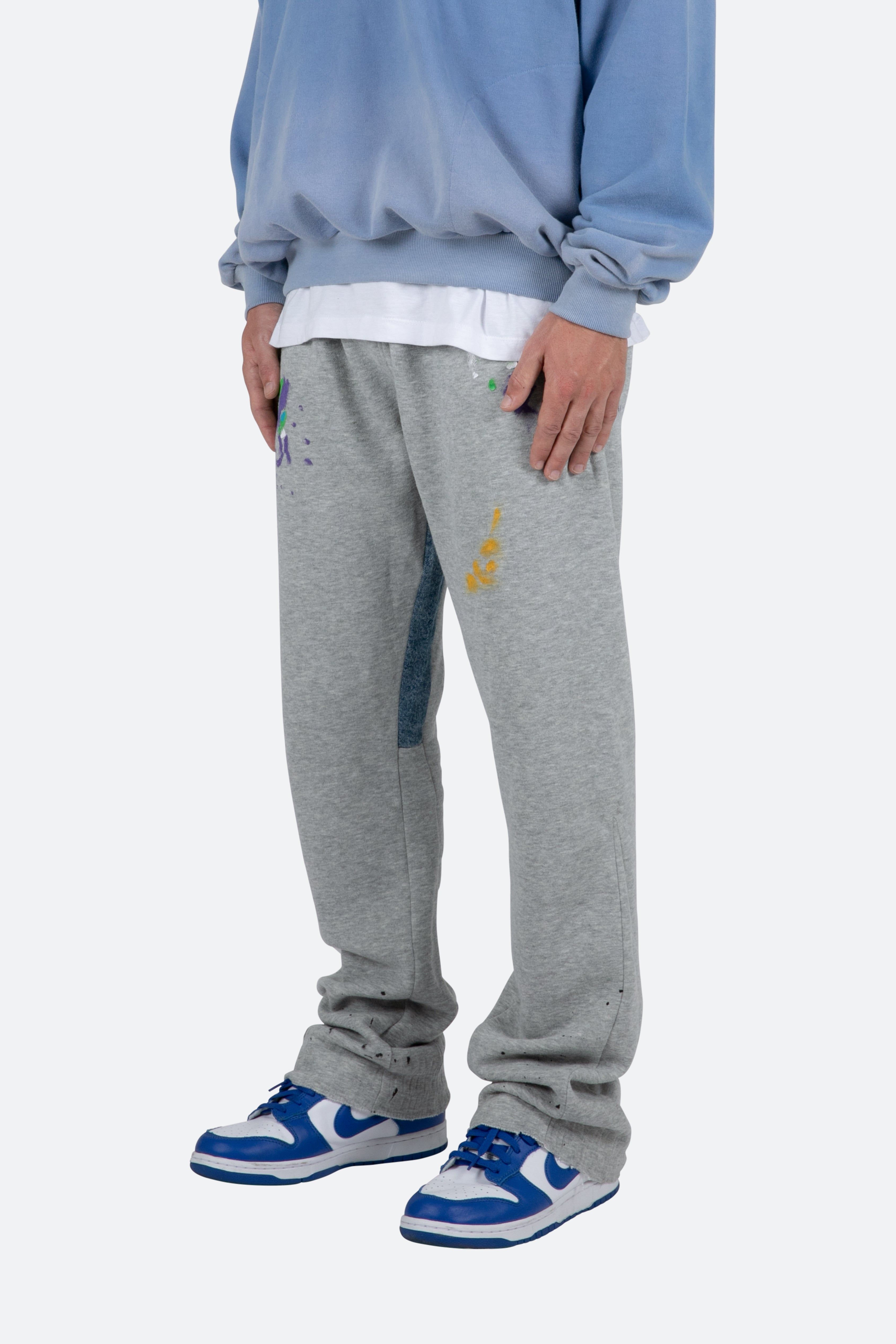 Contrast Bootcut II Sweatpants - Grey sold by MNML product image thumbnail 4