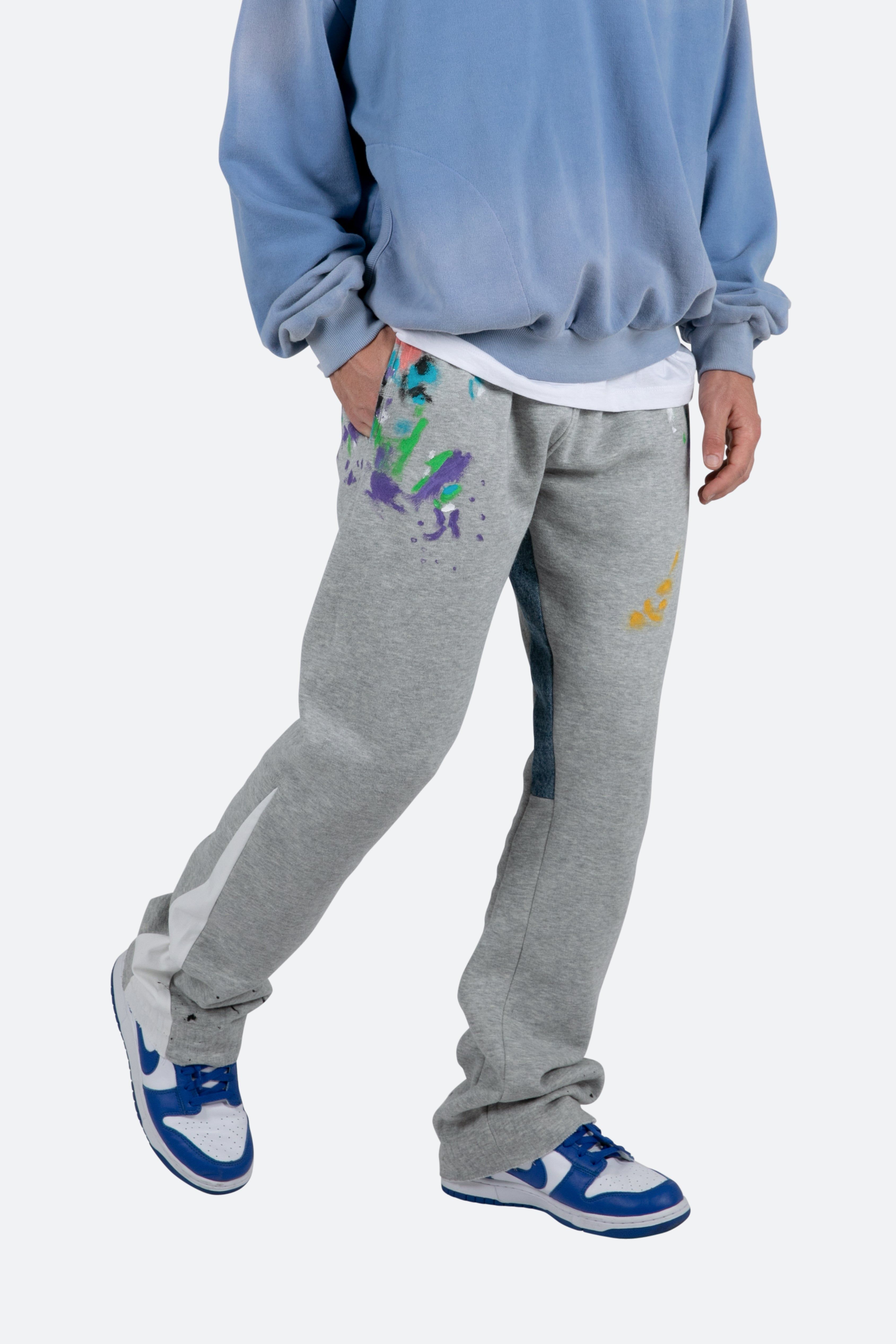 Contrast Bootcut II Sweatpants - Grey sold by MNML product image thumbnail 2
