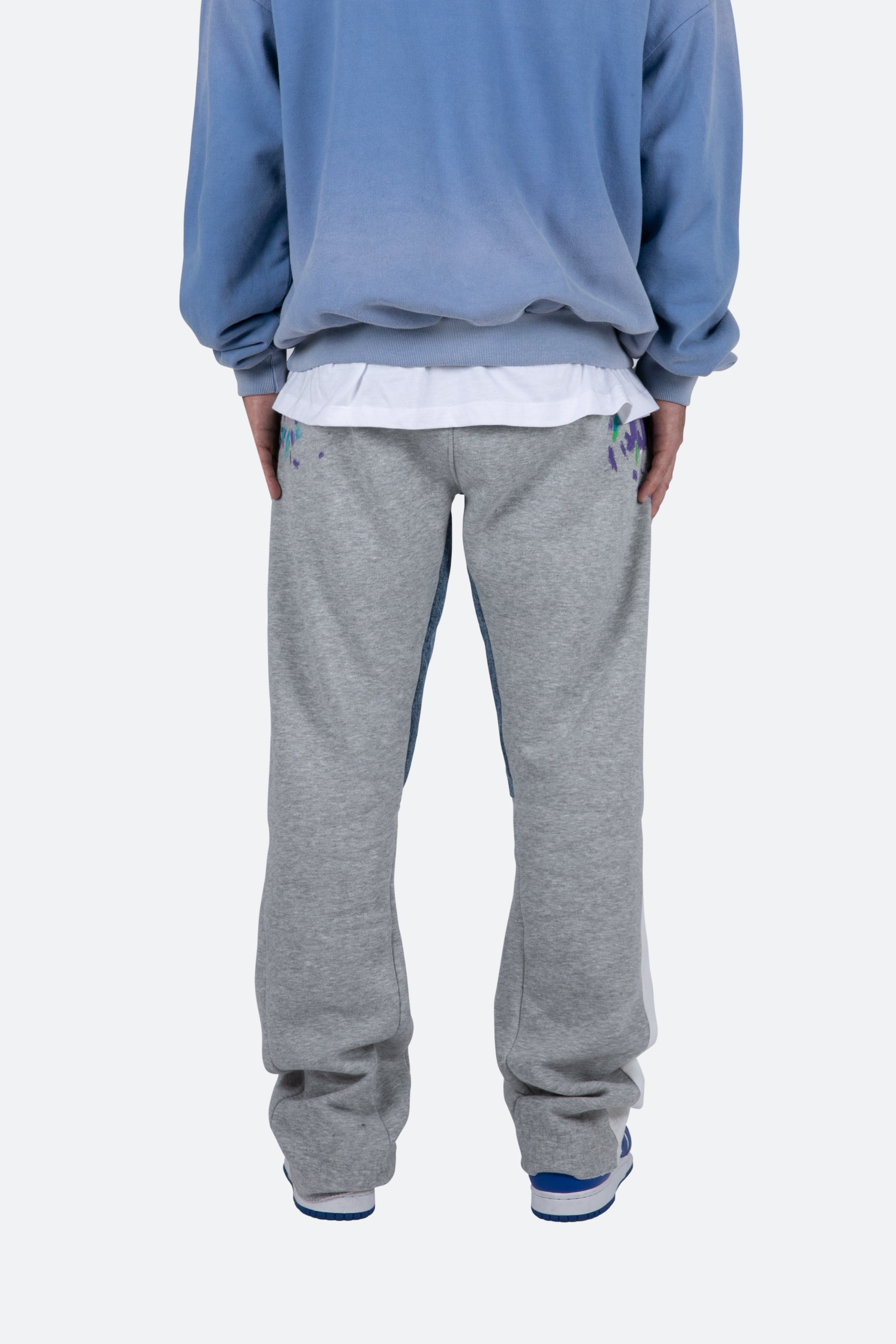 Contrast Bootcut II Sweatpants - Grey sold by MNML product image thumbnail 6