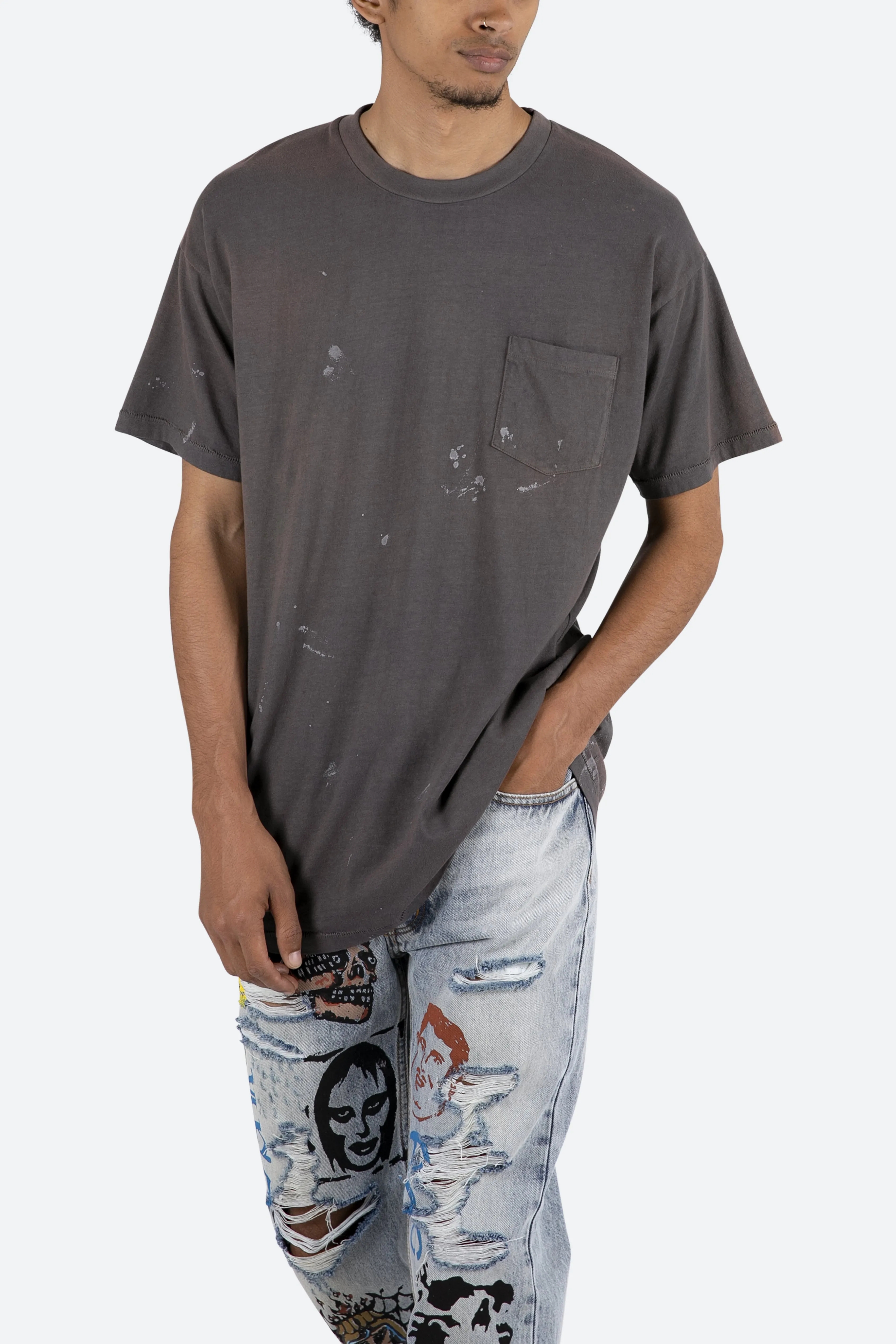 Painter Pocket Tee - Charcoal Grey sold by MNML product image thumbnail 2
