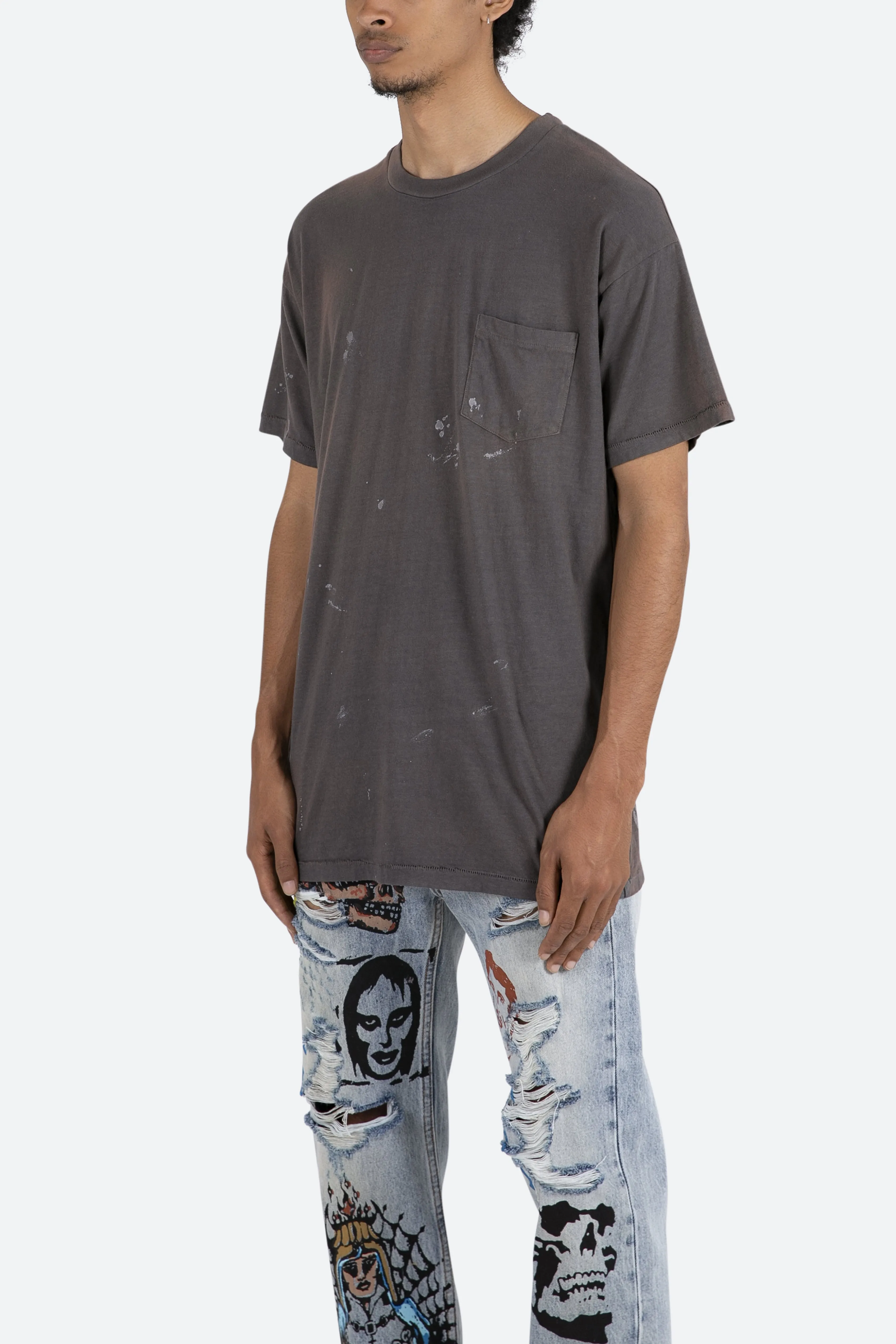 Painter Pocket Tee - Charcoal Grey sold by MNML product image thumbnail 4