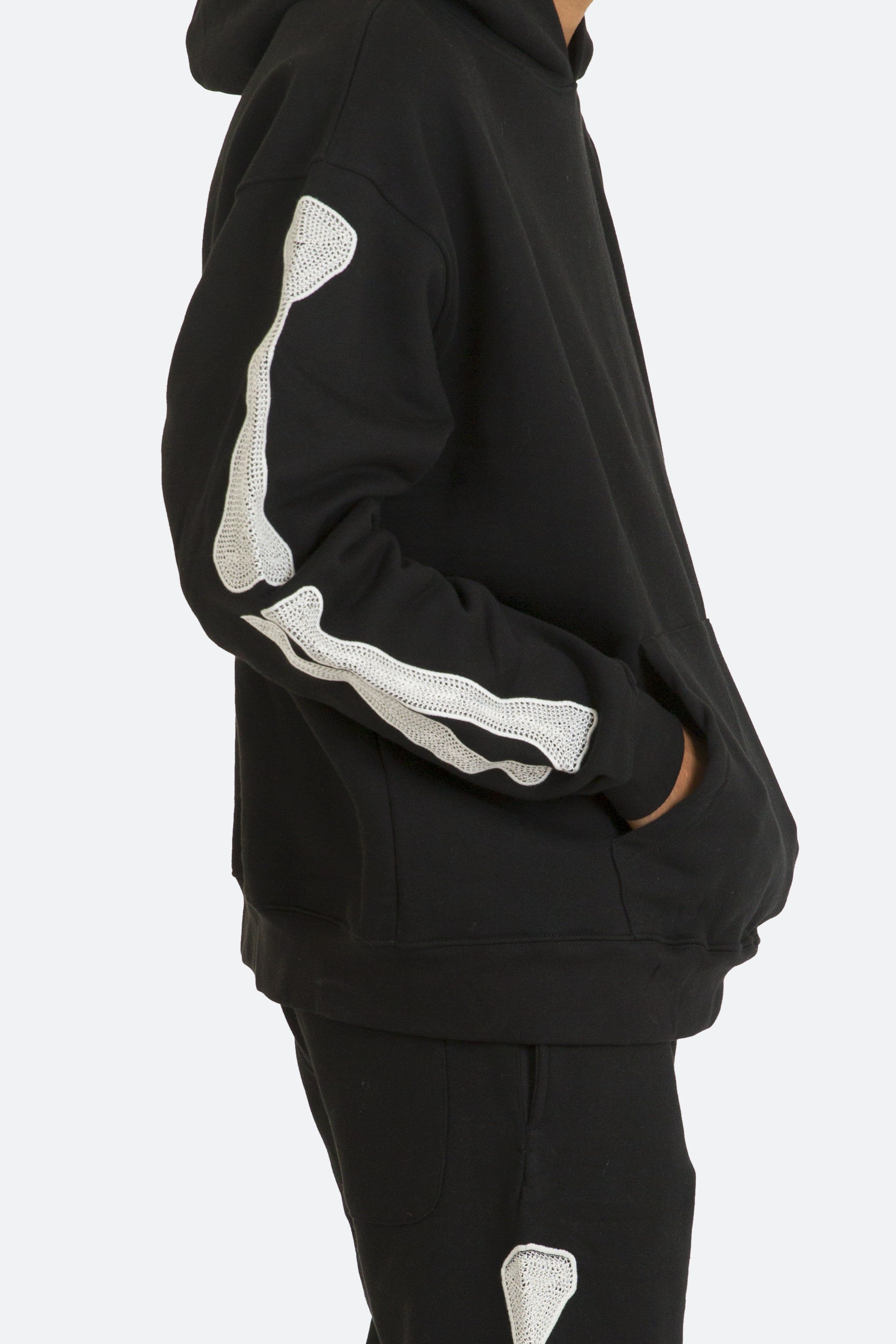 Skeleton Hoodie - Black sold by MNML product image thumbnail 2