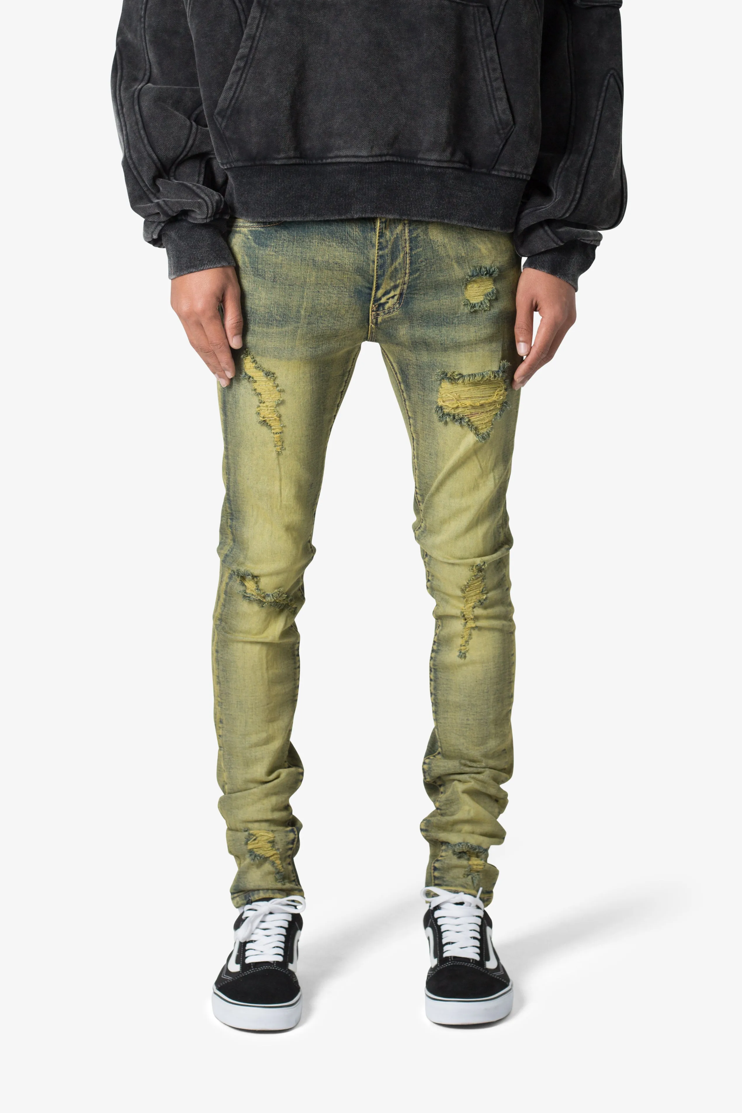 X609 Algae Skinny Denim - Green sold by MNML product image thumbnail 2