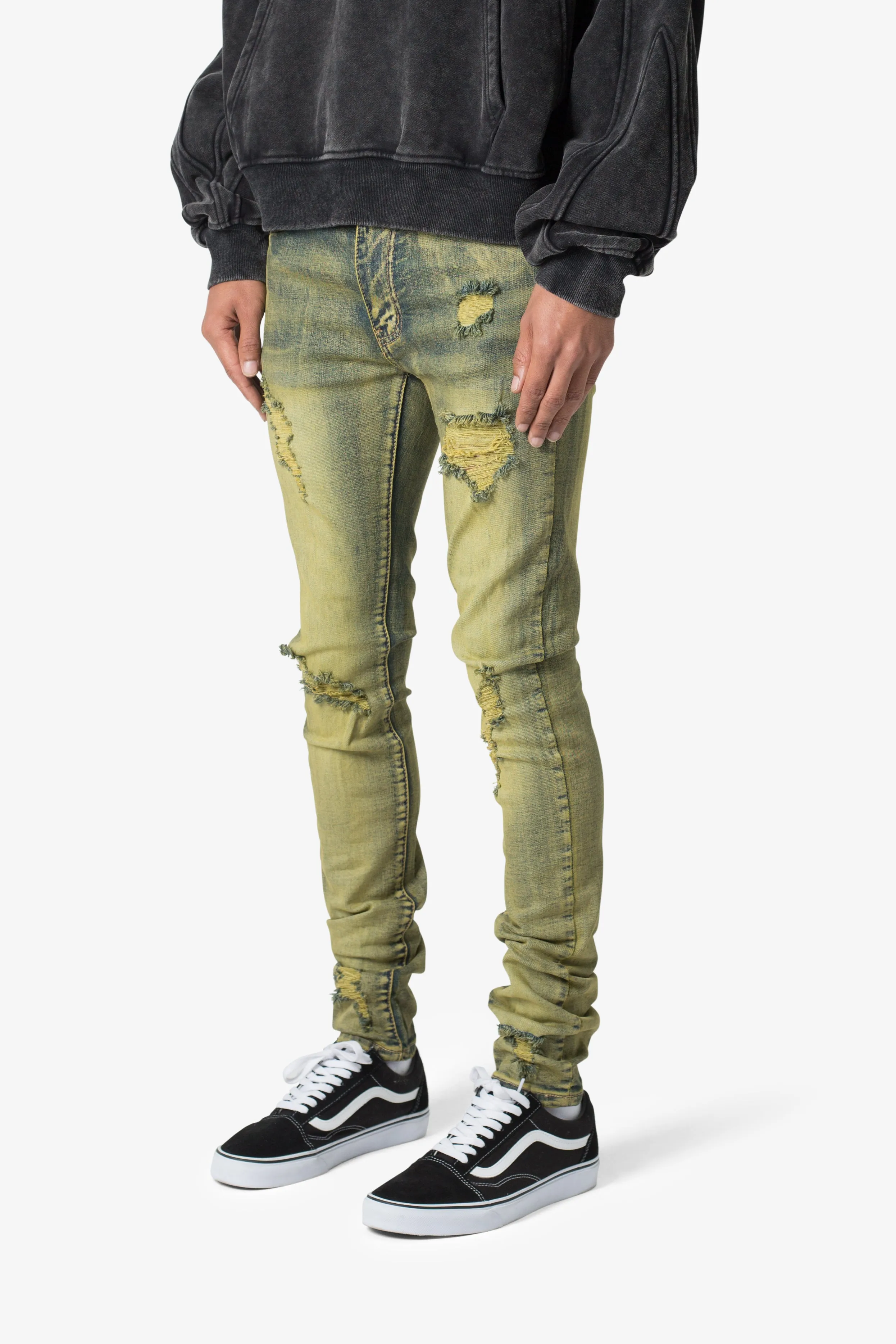 X609 Algae Skinny Denim - Green sold by MNML product image thumbnail 3