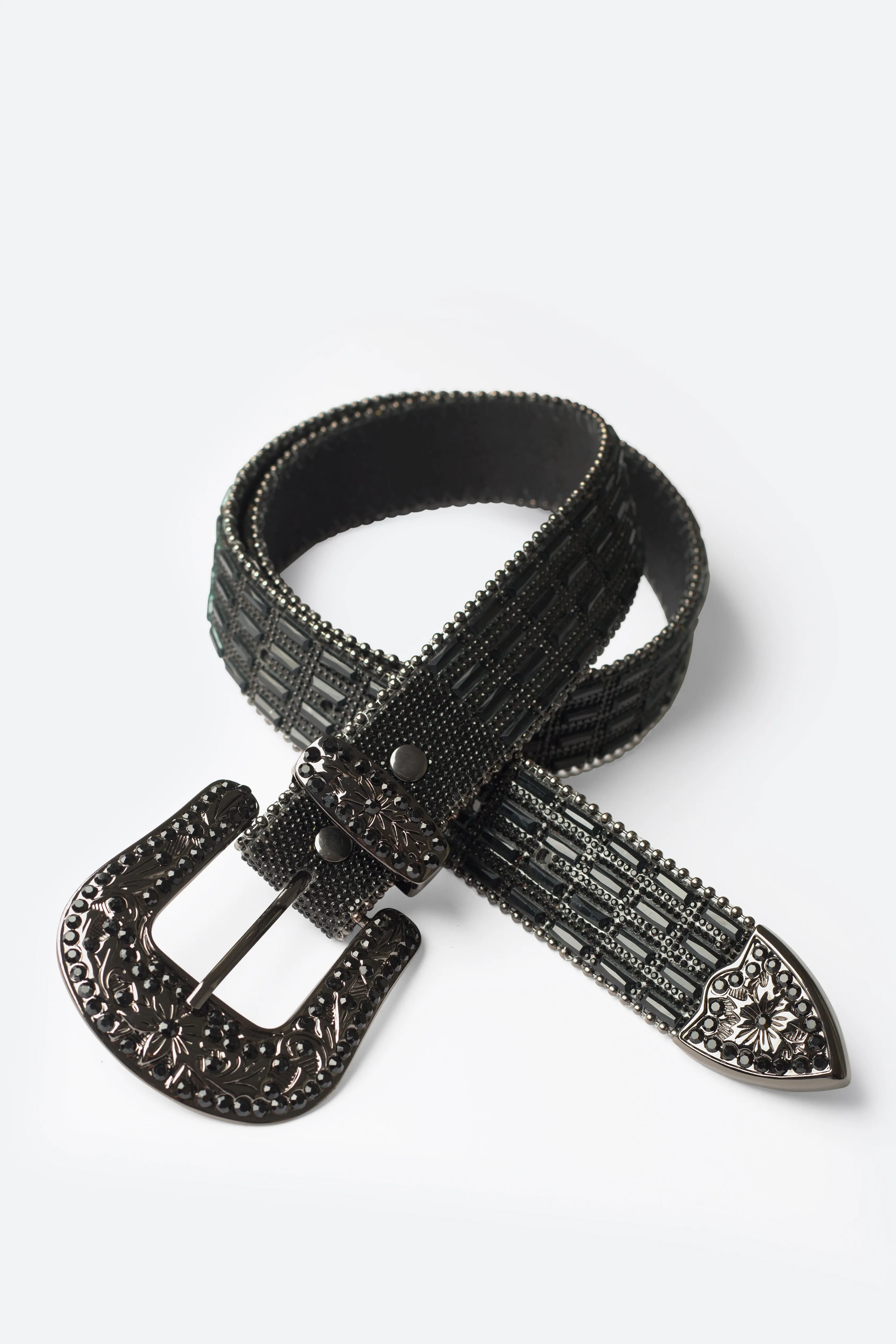 Mirrored Studded Belt - Black sold by MNML product image thumbnail 2