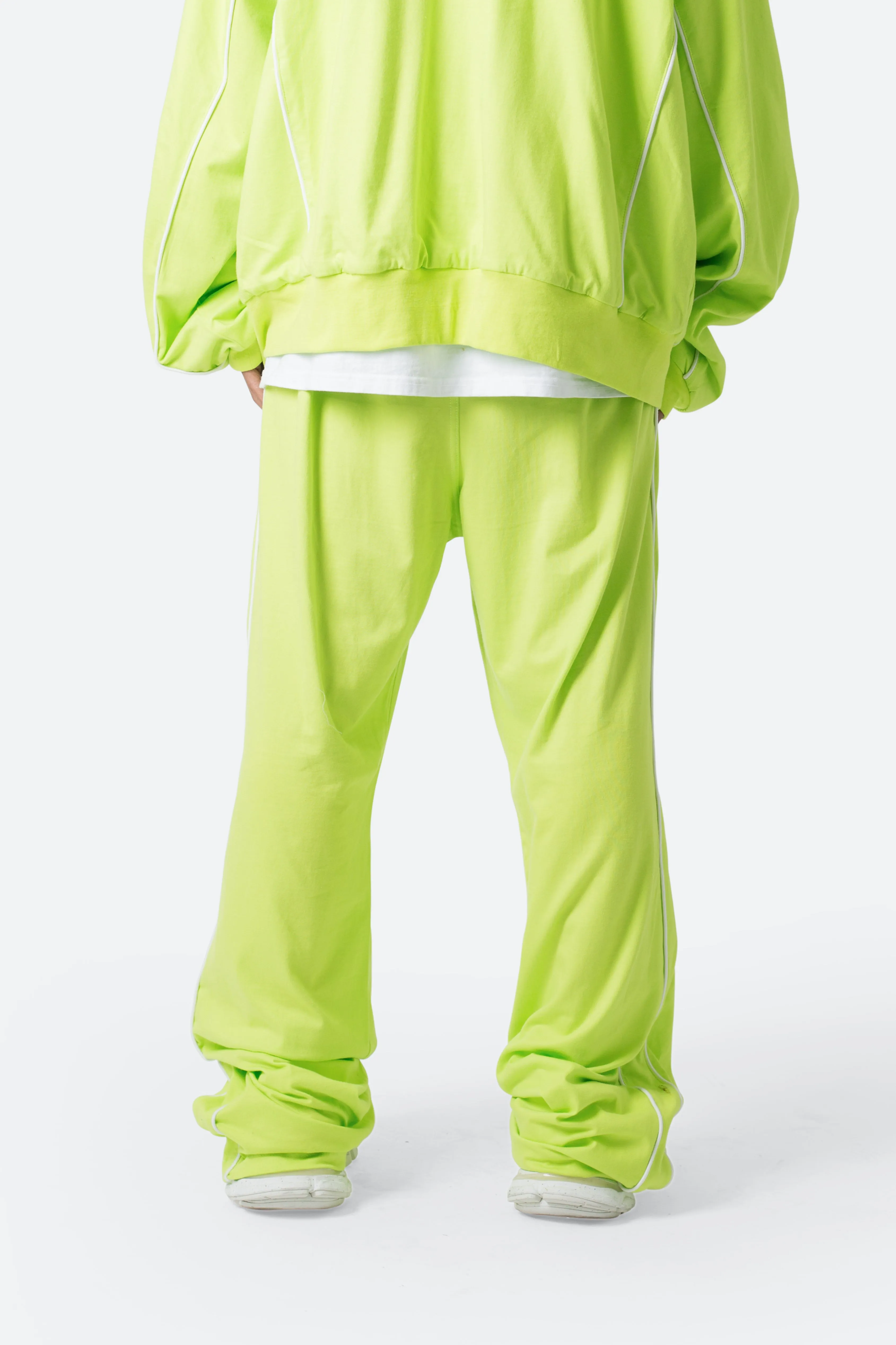 Oversized Jersey Track Pants - Acid Lime sold by MNML product image thumbnail 5