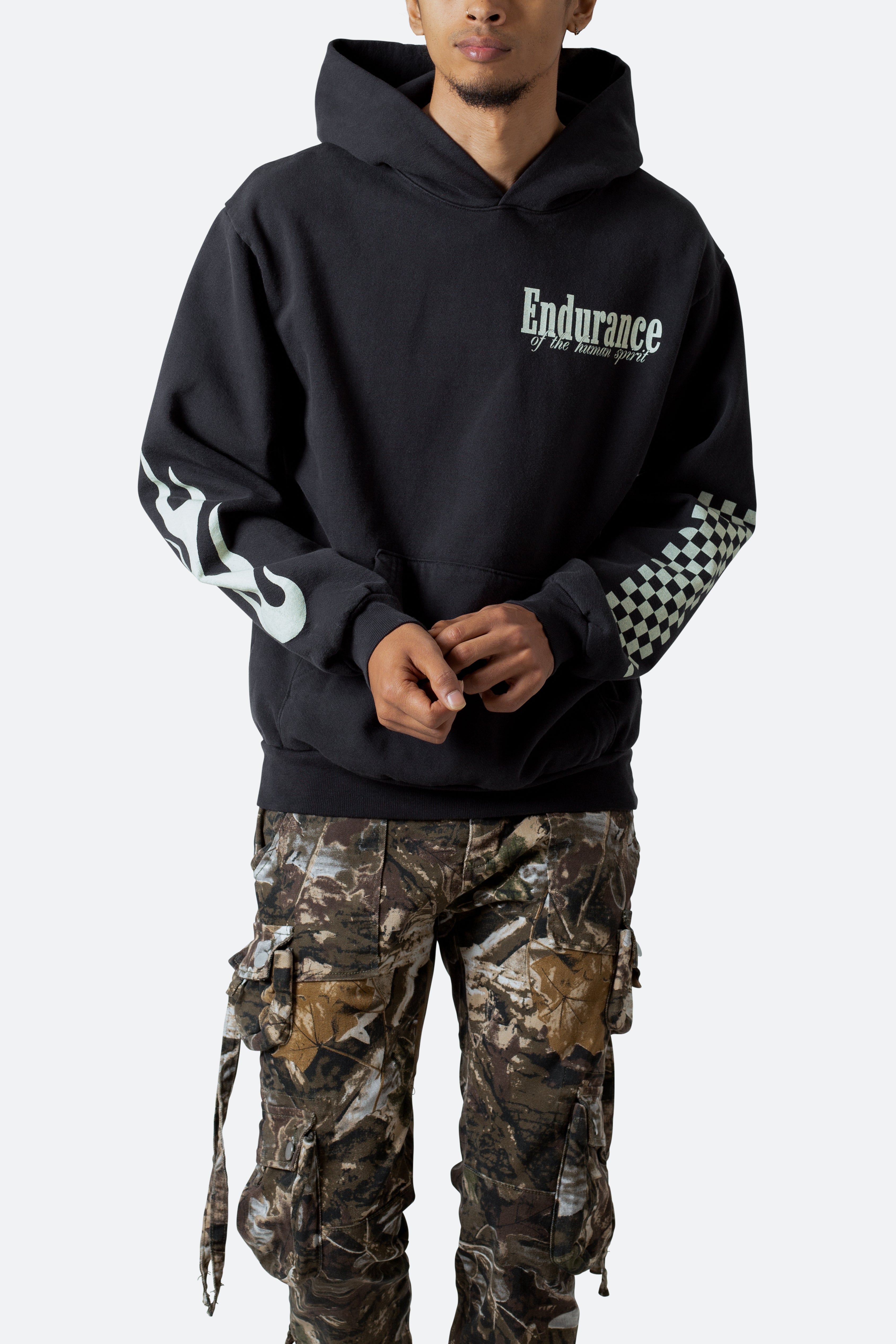 Endurance Hoodie - Off Black sold by MNML product image thumbnail 6