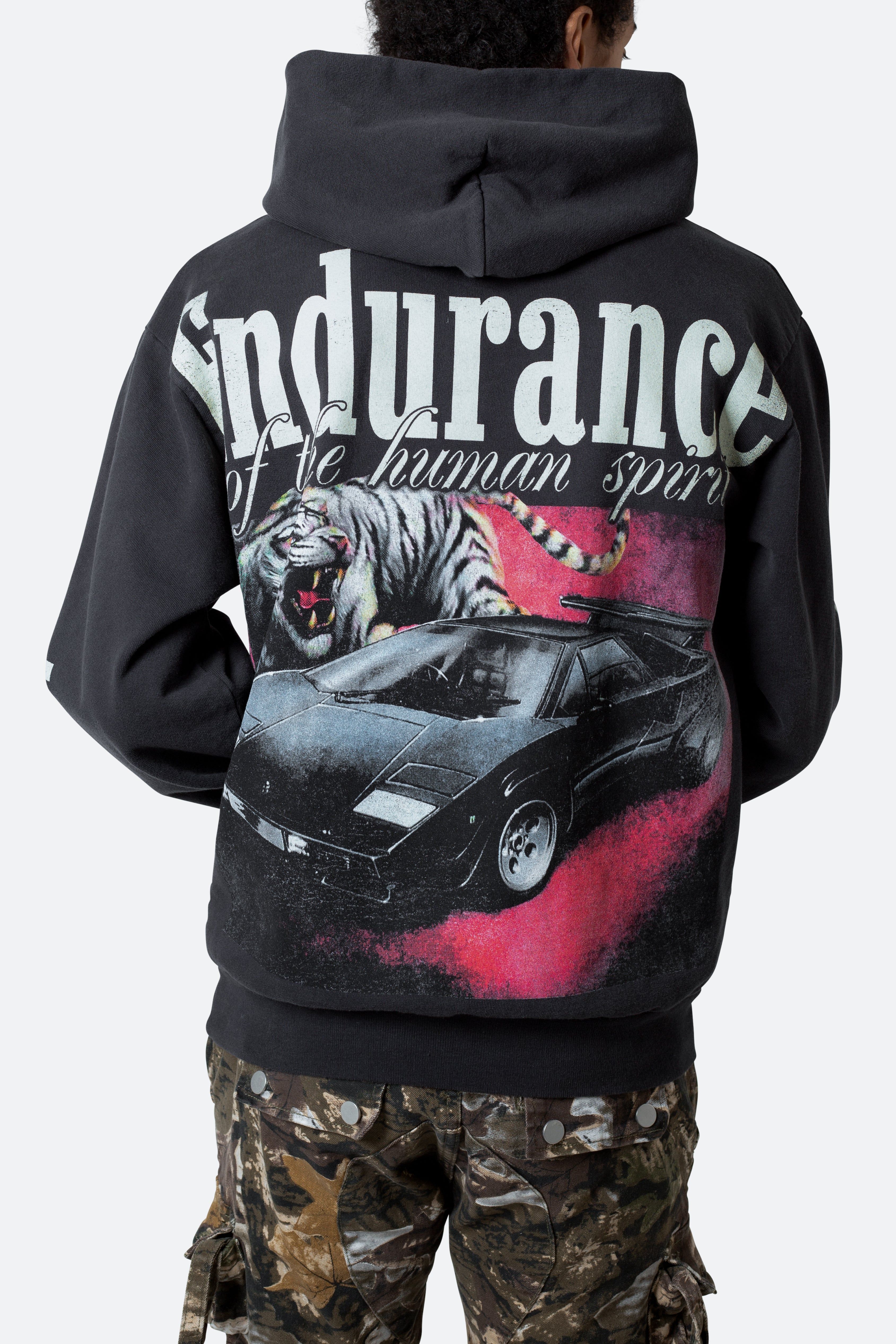 Endurance Hoodie - Off Black sold by MNML product image thumbnail 7