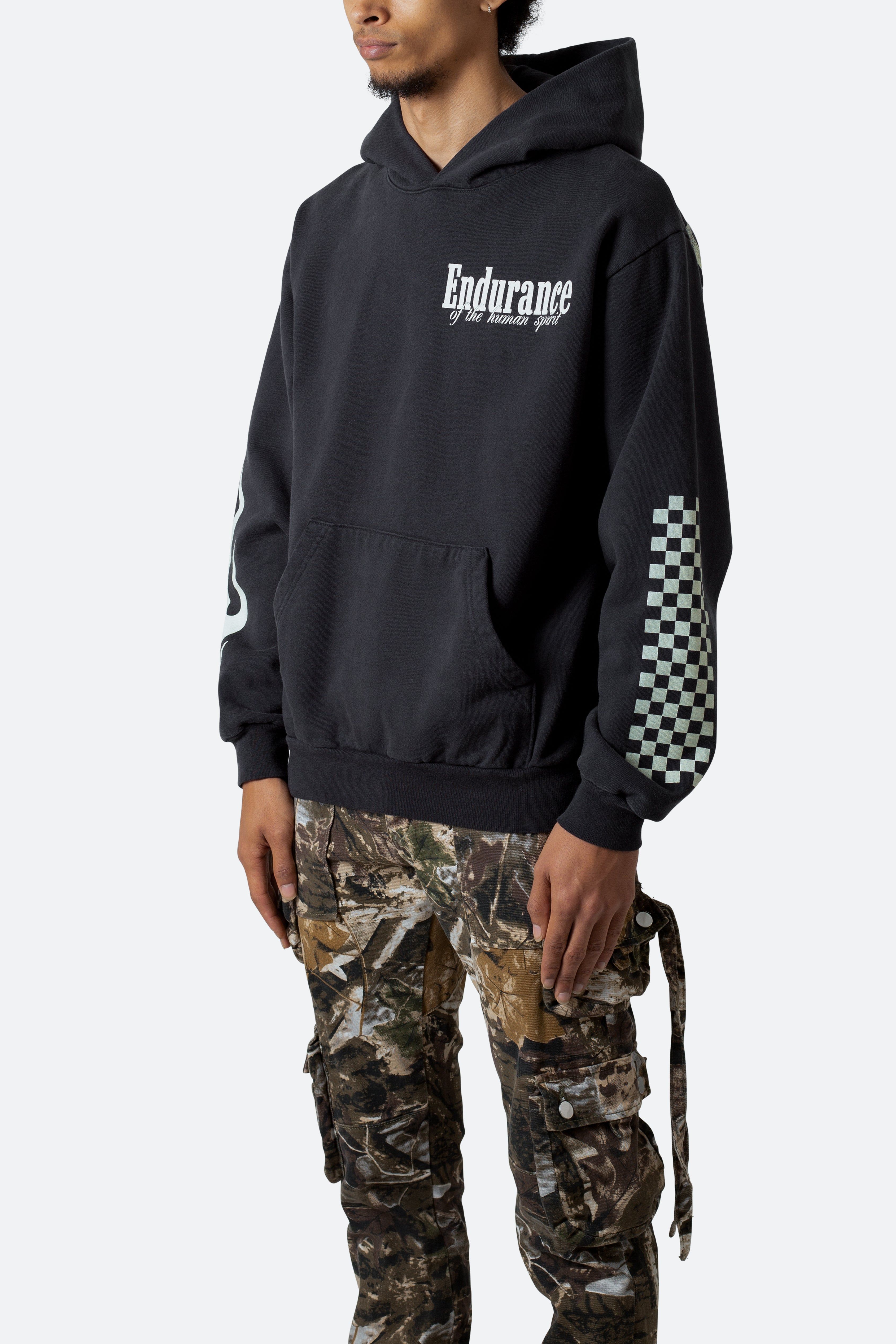 Endurance Hoodie - Off Black sold by MNML product image thumbnail 3