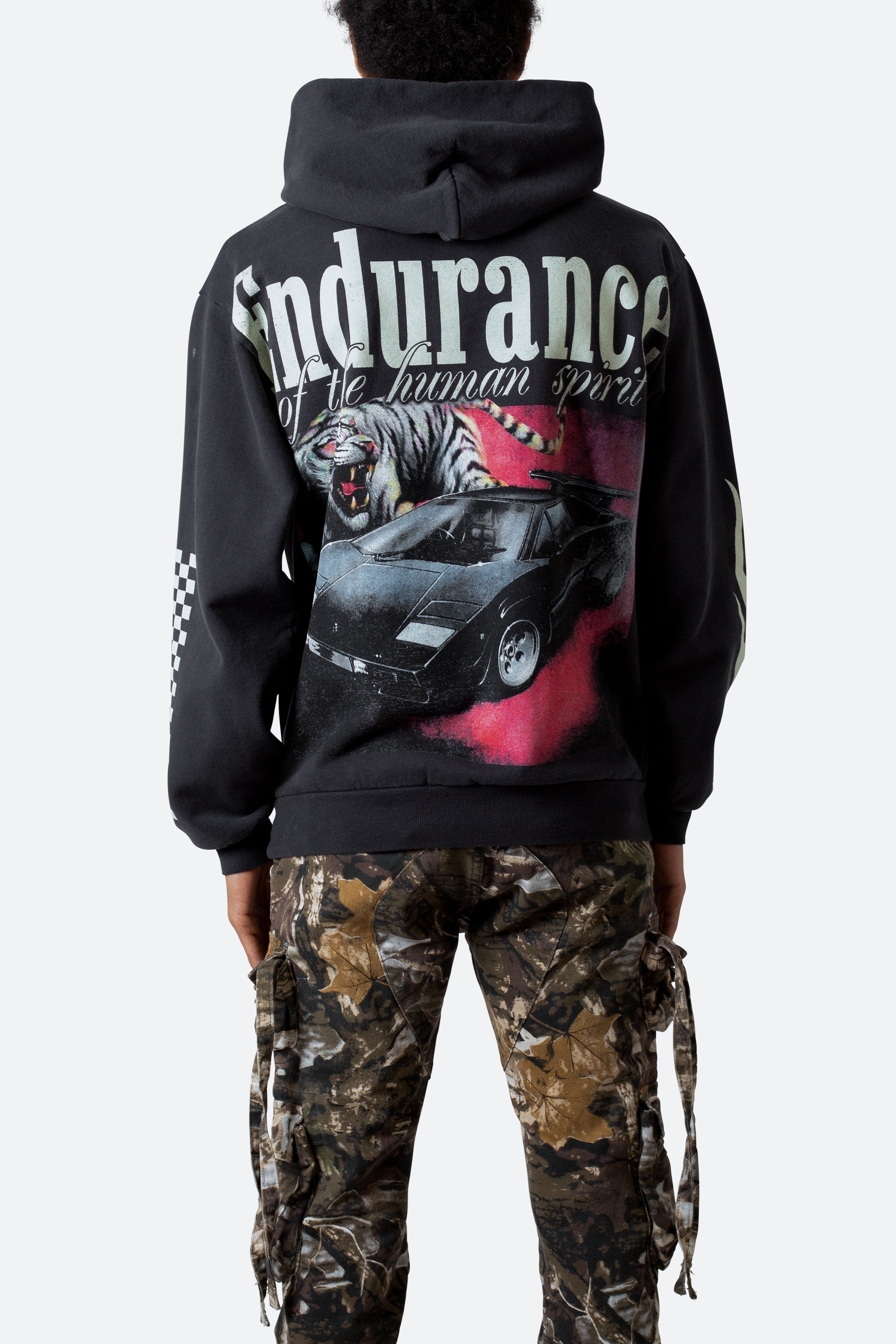 Endurance Hoodie - Off Black sold by MNML product image thumbnail 5