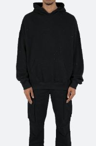 Rhinestone Hoodie - Black sold by MNML
