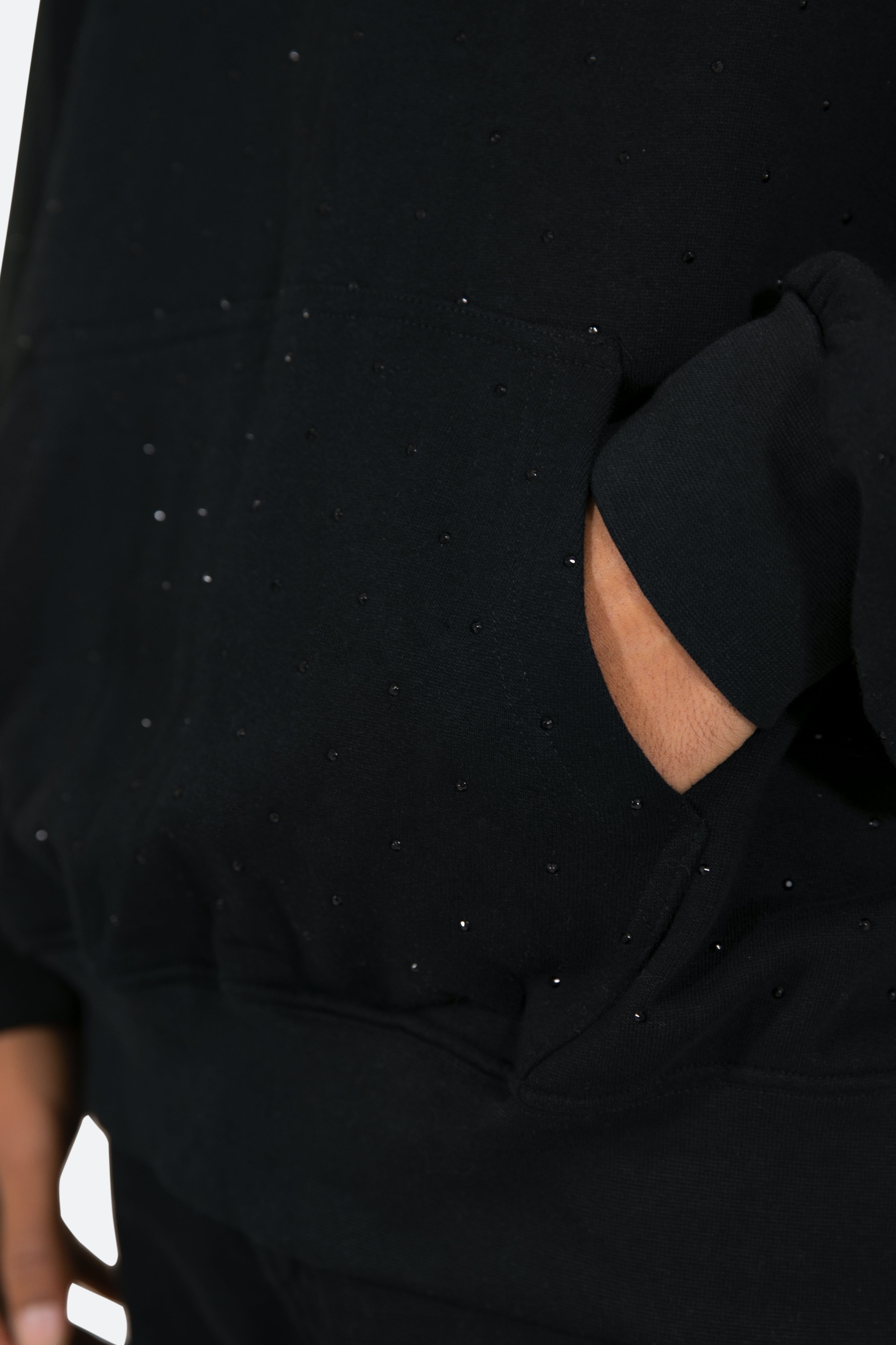 Rhinestone Hoodie - Black sold by MNML product image thumbnail 7