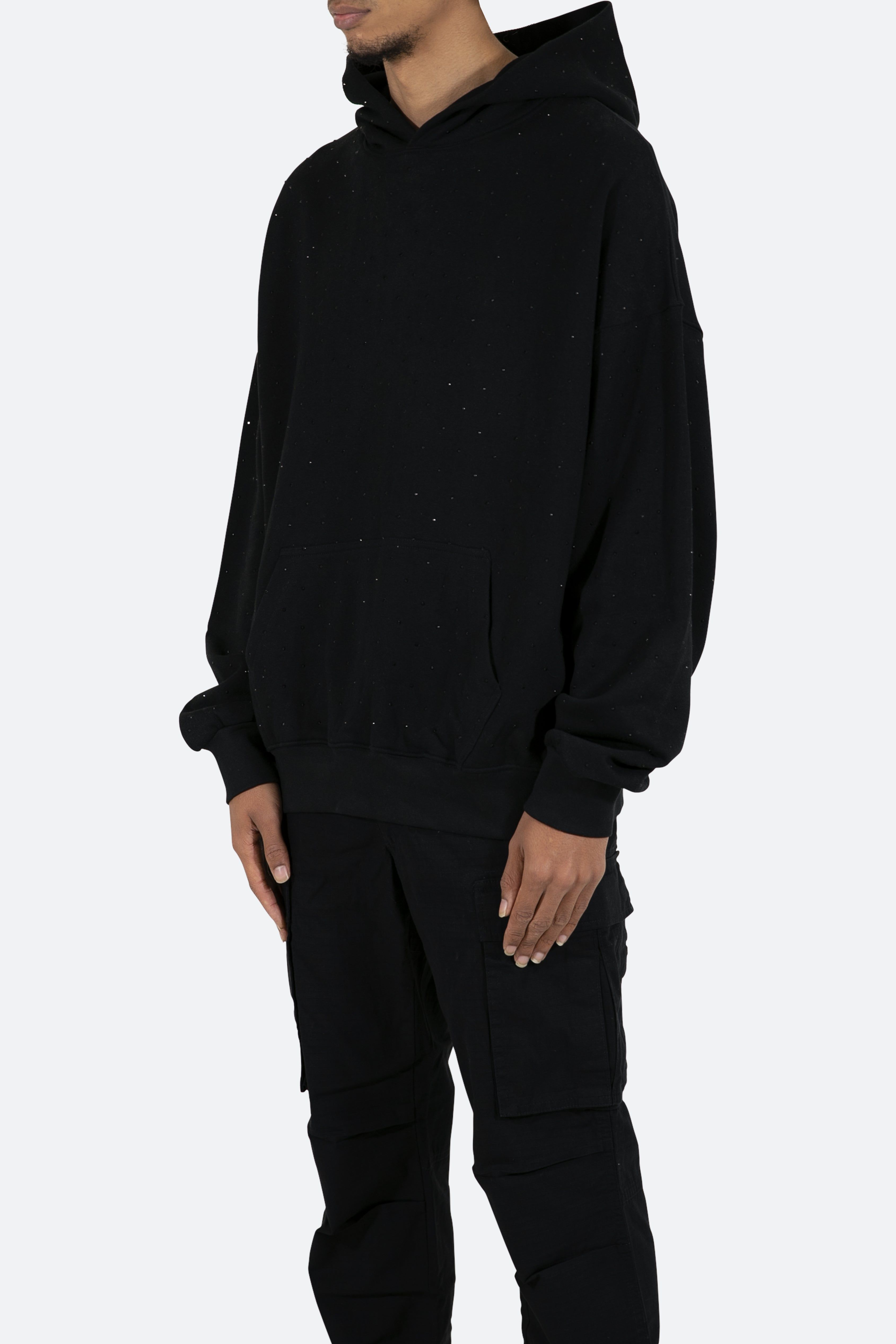 Rhinestone Hoodie - Black sold by MNML product image thumbnail 3